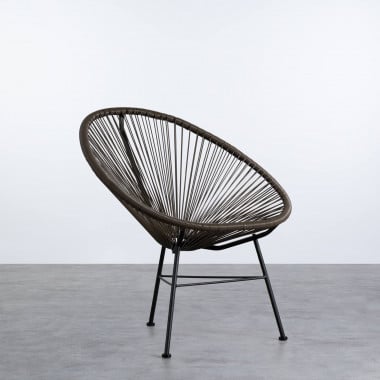 Outdoor Stuhl aus PVC und Stahl Copacabana Soft