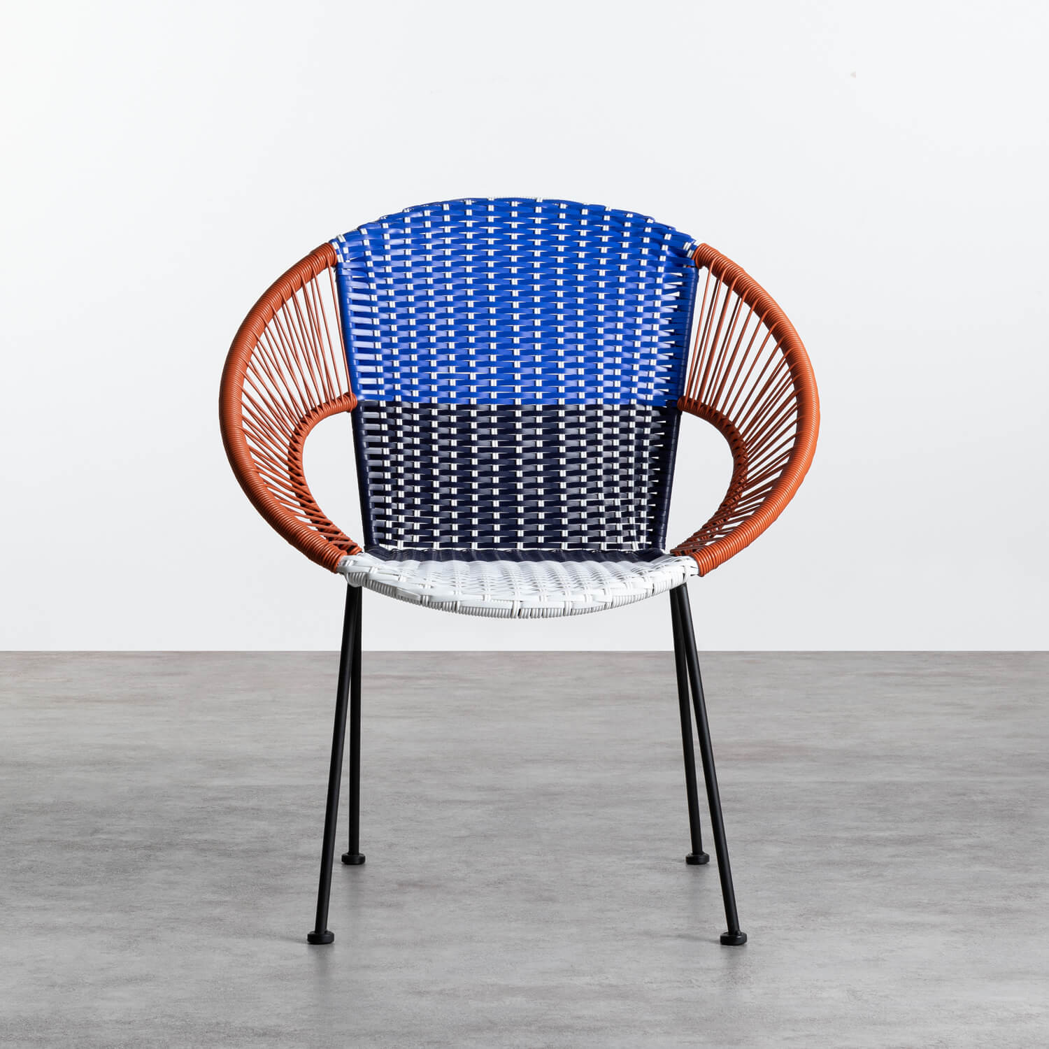 Outdoor Stuhl aus Rattan und Stahl Neo - themasie.com