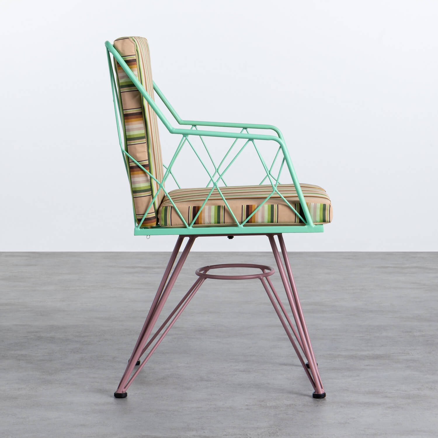 Outdoor Stuhl aus Rattan undTextil Sagax - themasie.com