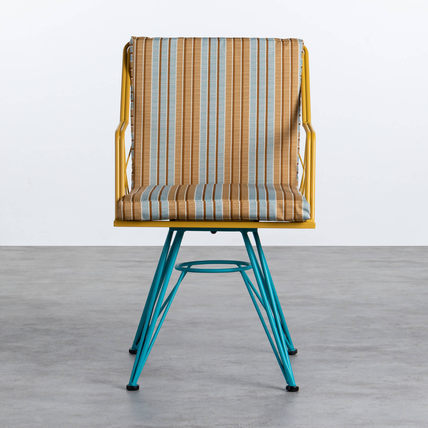 Outdoor-Stuhl aus Stahl und Stoff Sagax - themasie.com