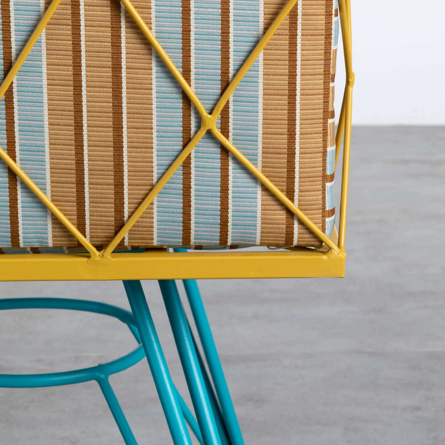 Outdoor-Stuhl aus Stahl und Stoff Sagax - themasie.com