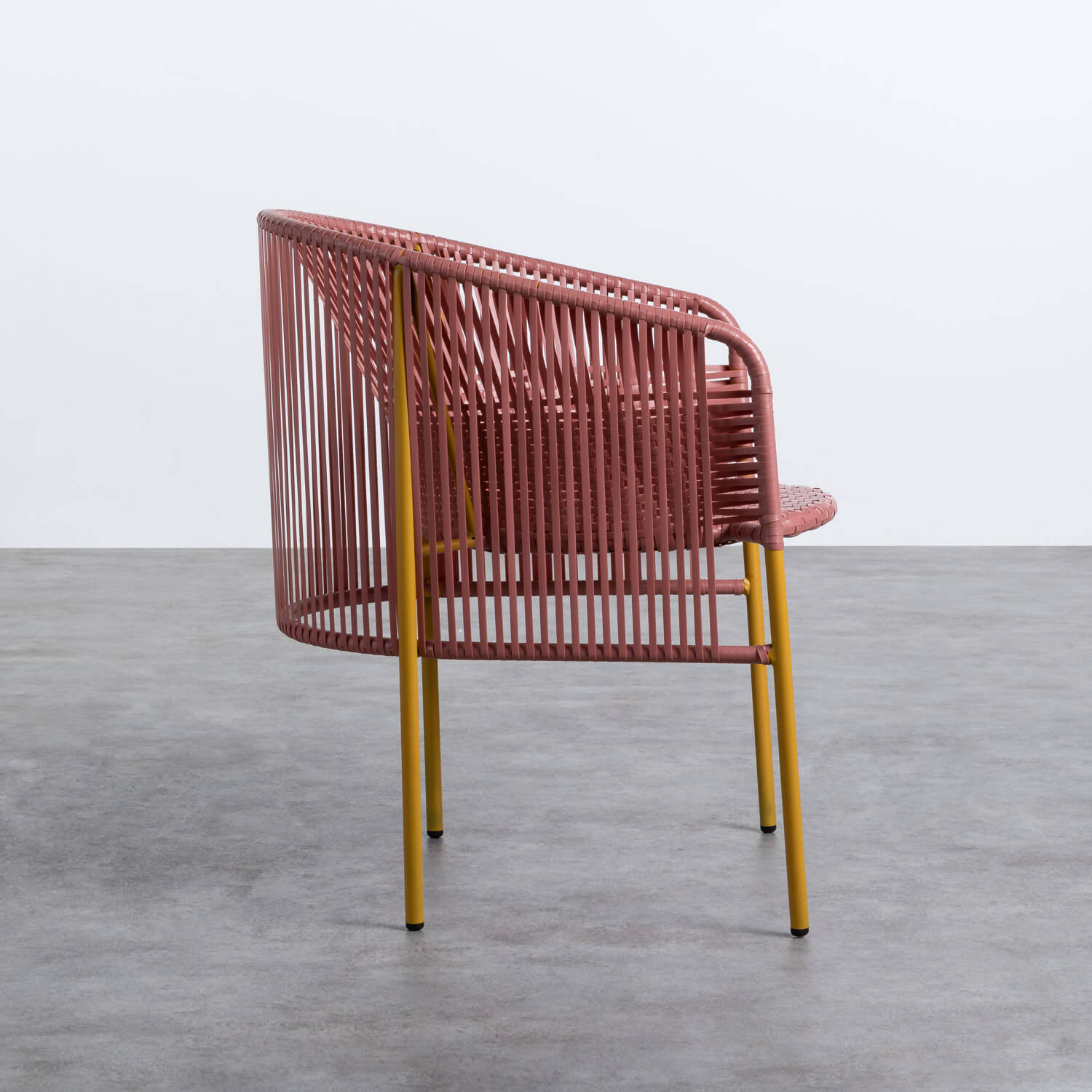 Outdoor Stuhl aus Rattan und Stahl Orka, Galeriebild 2