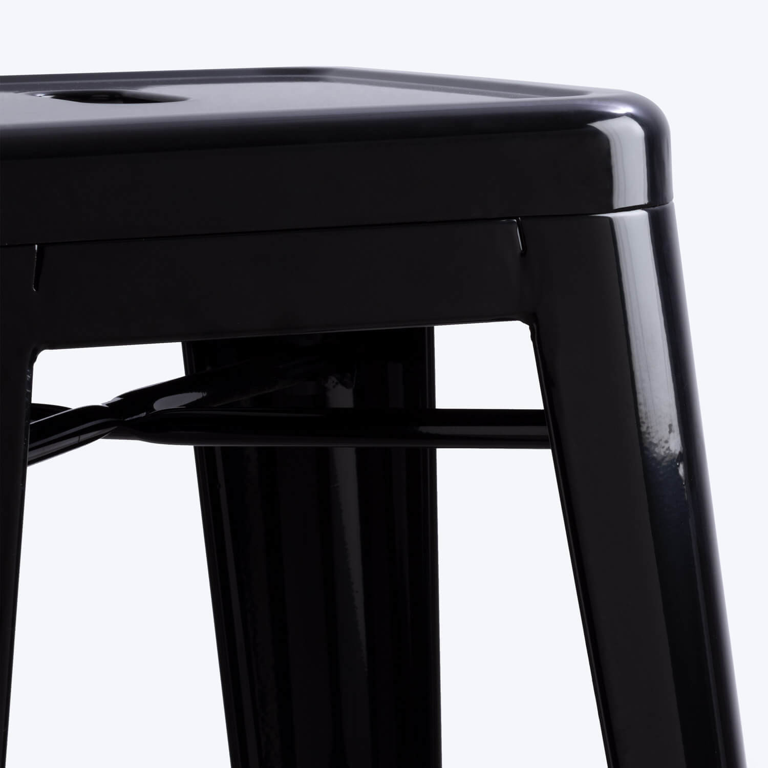 Hoher Hocker aus Stahl Industrial (76 cm) - themasie.com