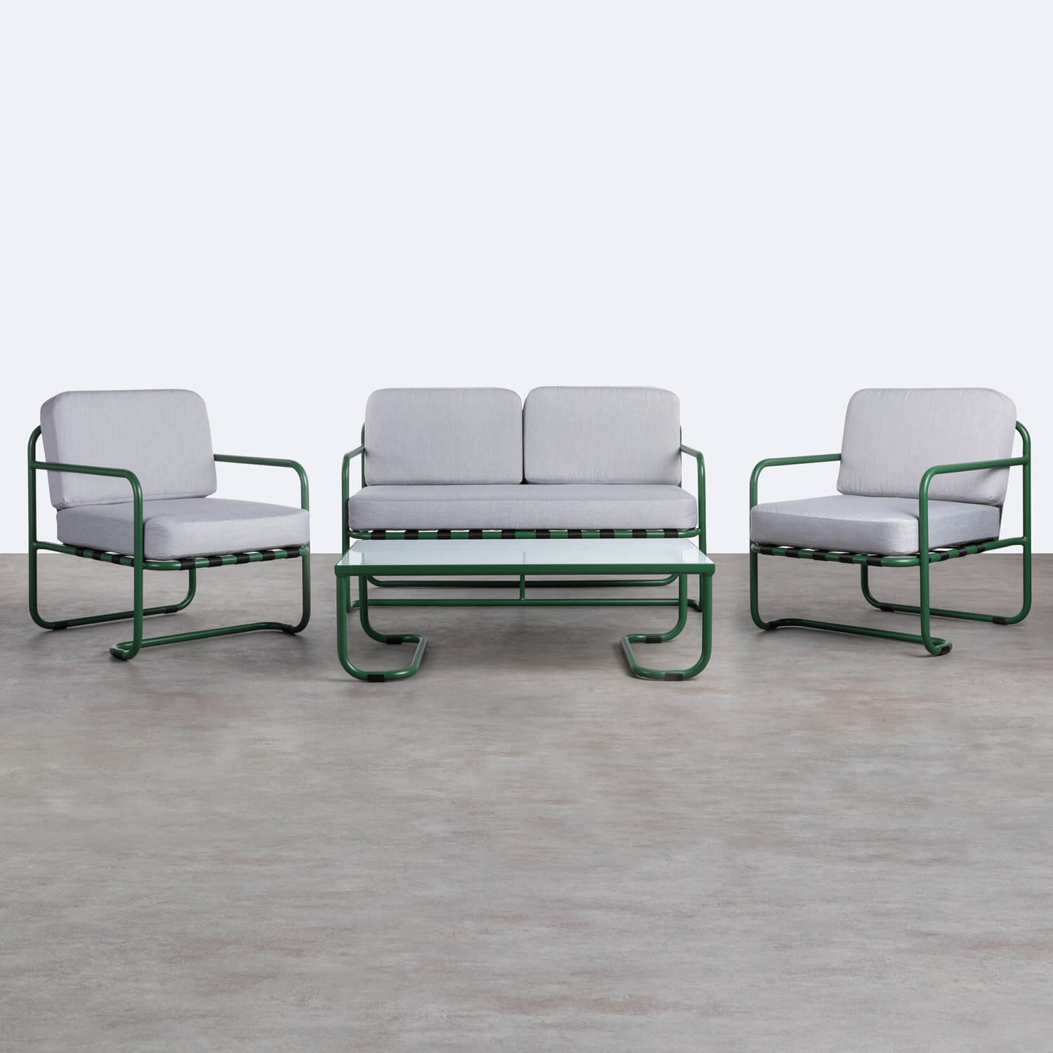 Gartenset Paradise aus Stoff und Aluminium - themasie.com