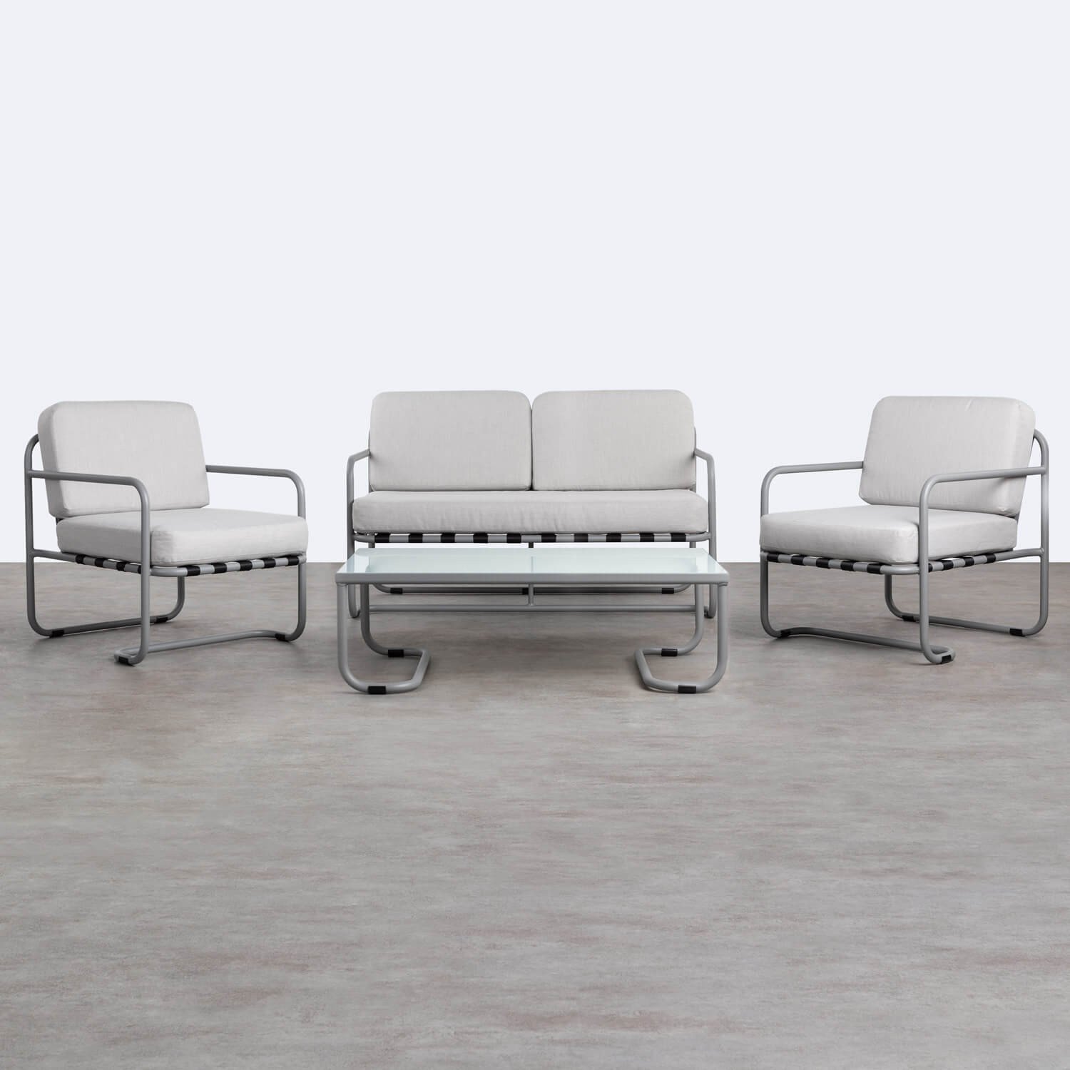 Gartenset Paradise aus Stoff und Aluminium - themasie.com