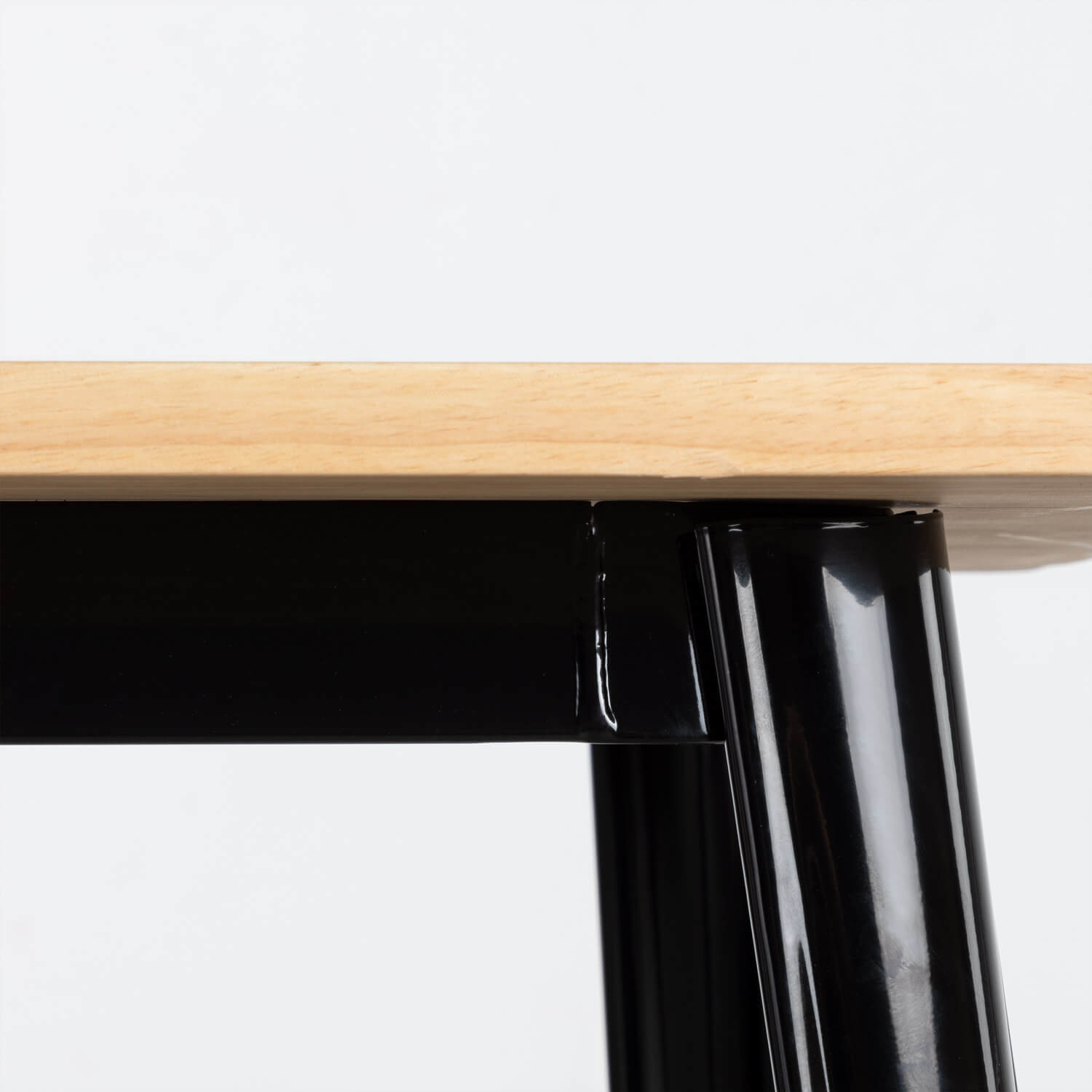 Esszimmertisch Quadratisch aus Holz und Stahl (80x80 cm) Industrial