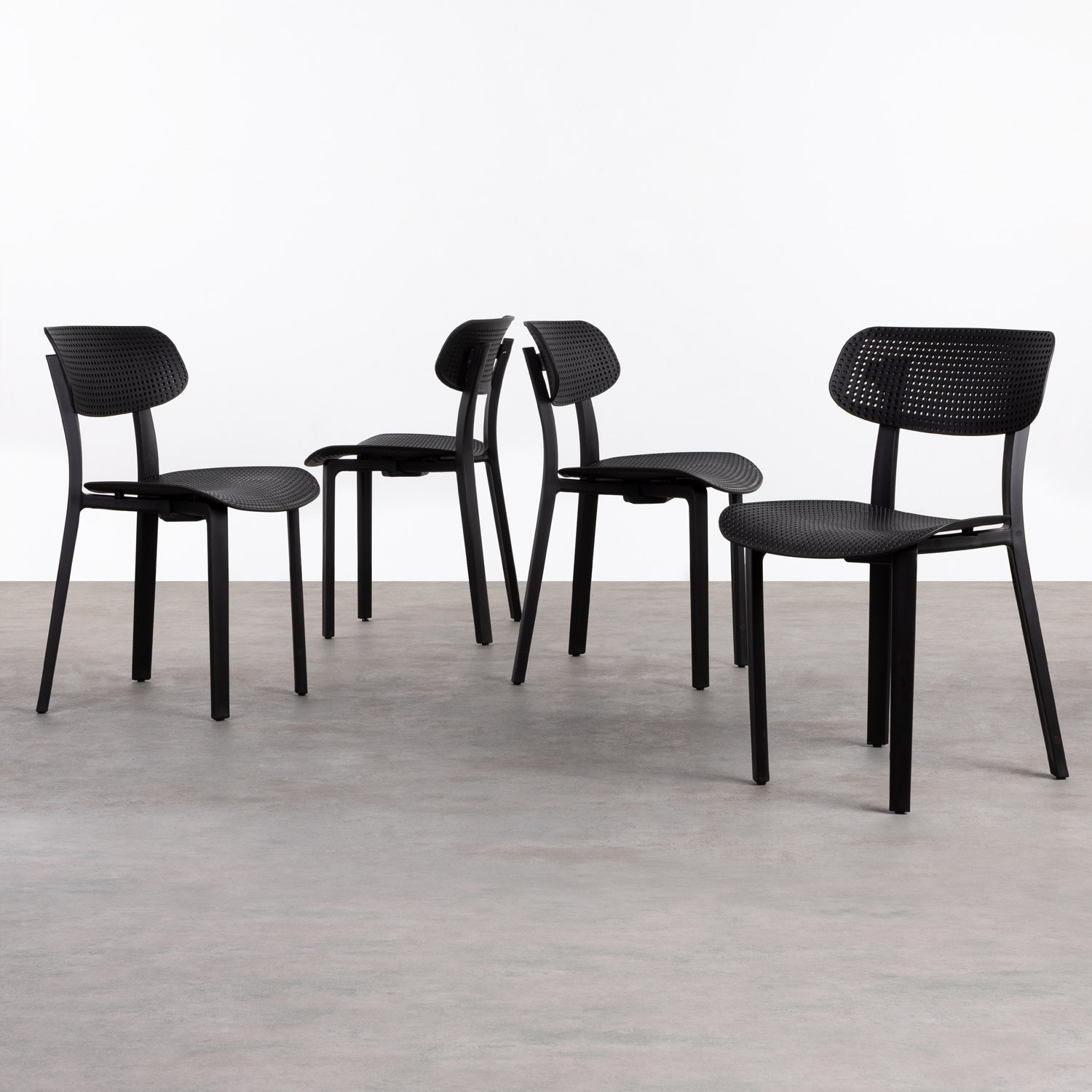 4er-Pack Stühle aus Polypropylen Dasi Rejilla, Galeriebild 1