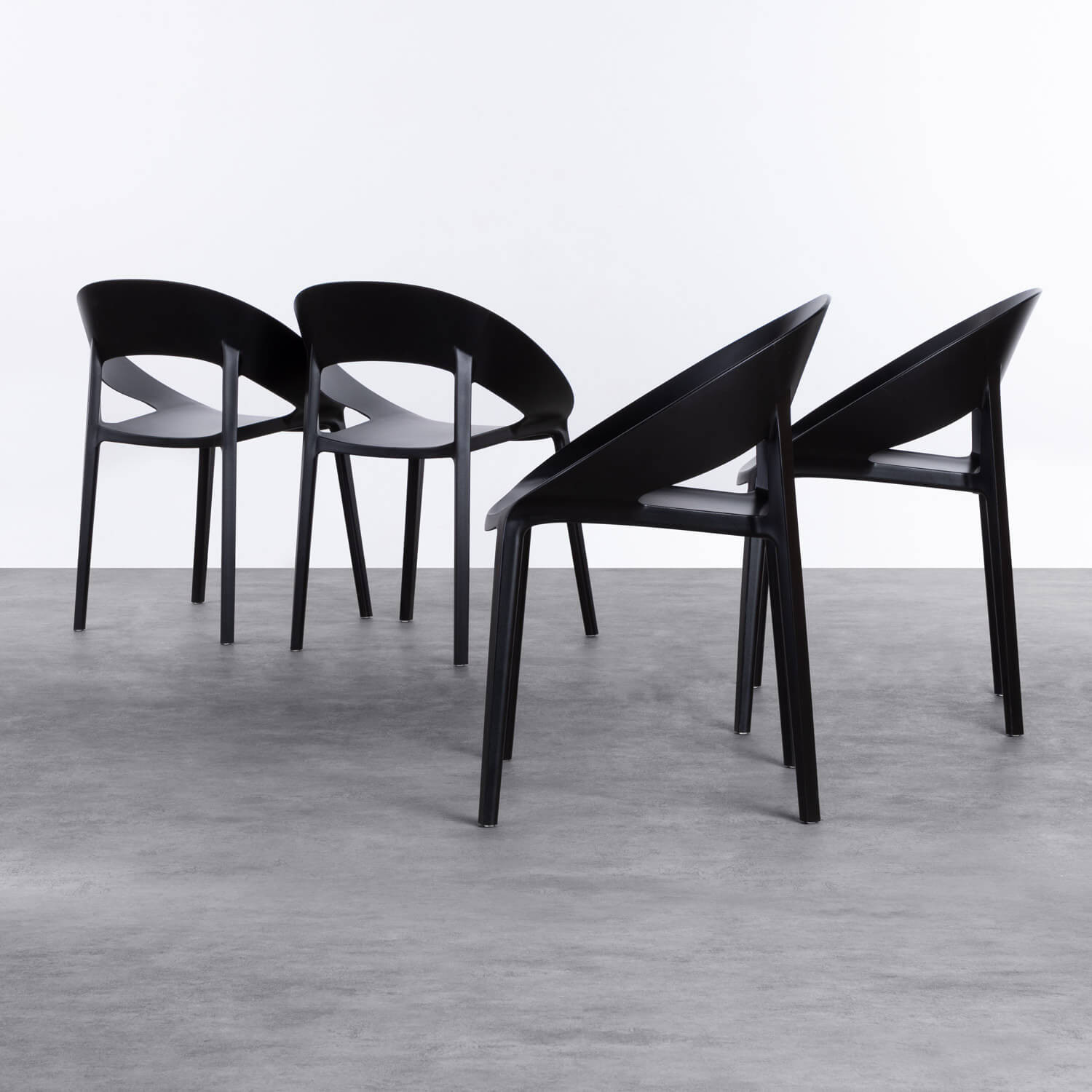 4er-Pack Stühle aus Polypropylen Lara, Galeriebild 1