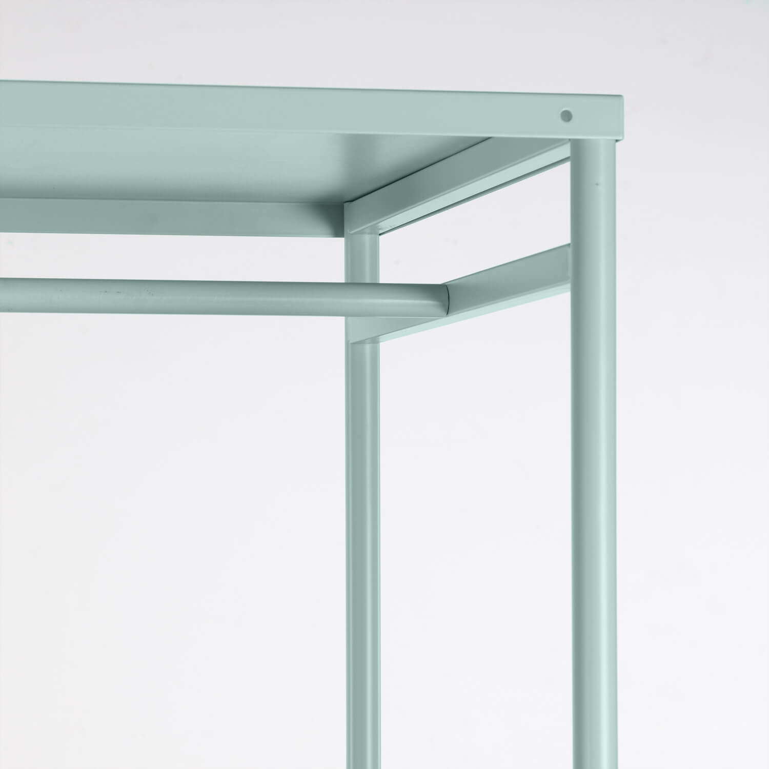 Schrank mit 2 Türen und Ablageflächen aus Metall und Holz (180x120 cm