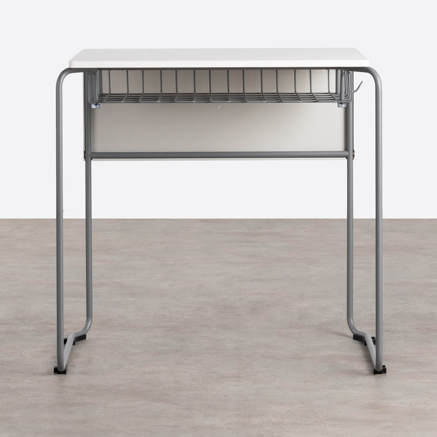 Schreibtisch mit Ablage aus ABS und MDF Brel - themasie.com