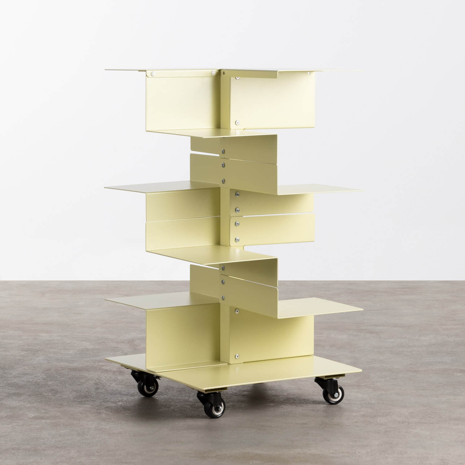 Bücherregal aus Metall mit Rädern Wilde, Galeriebild 1