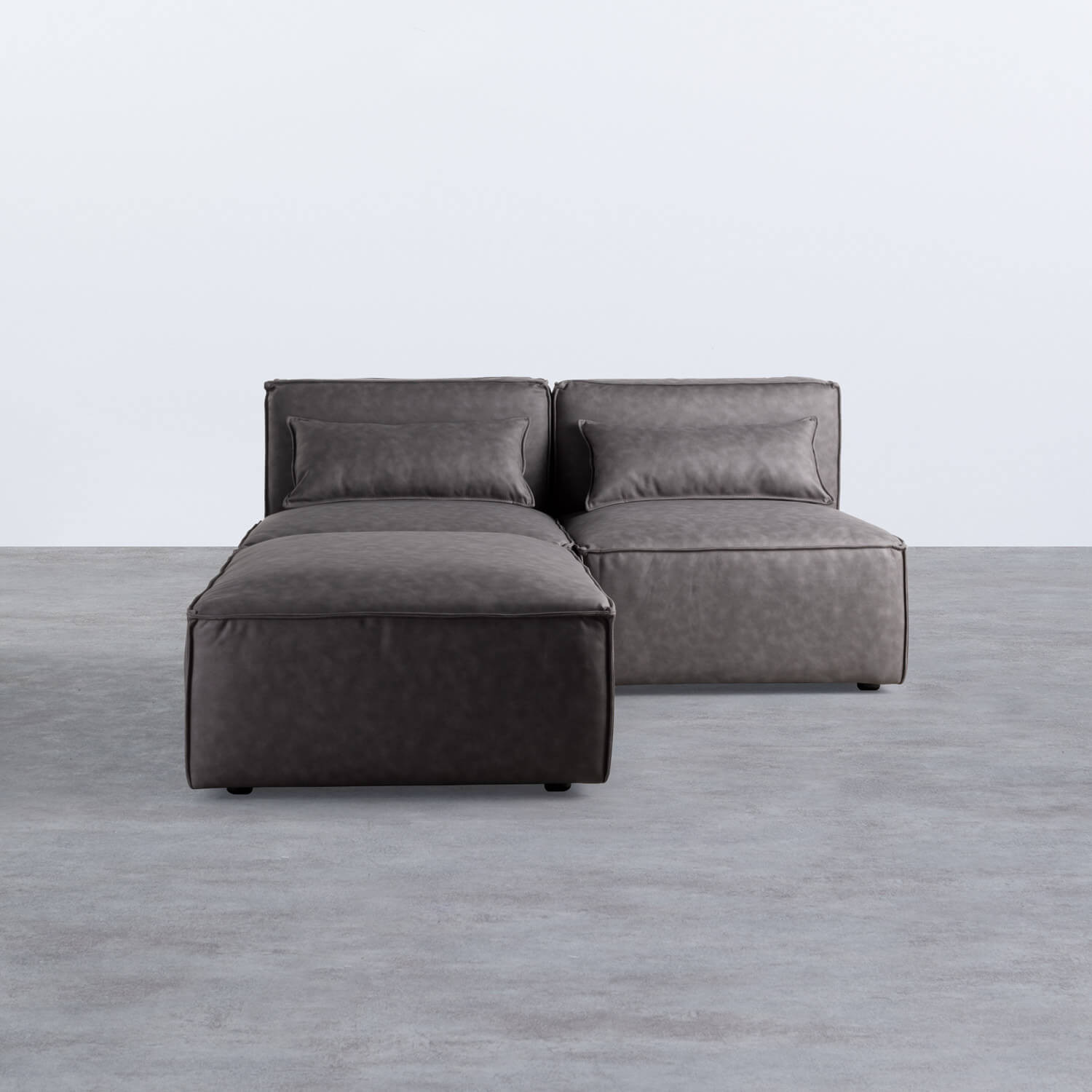 Modulares Sofa 2-Teilig mit Pouf Kilhe, Galeriebild 1