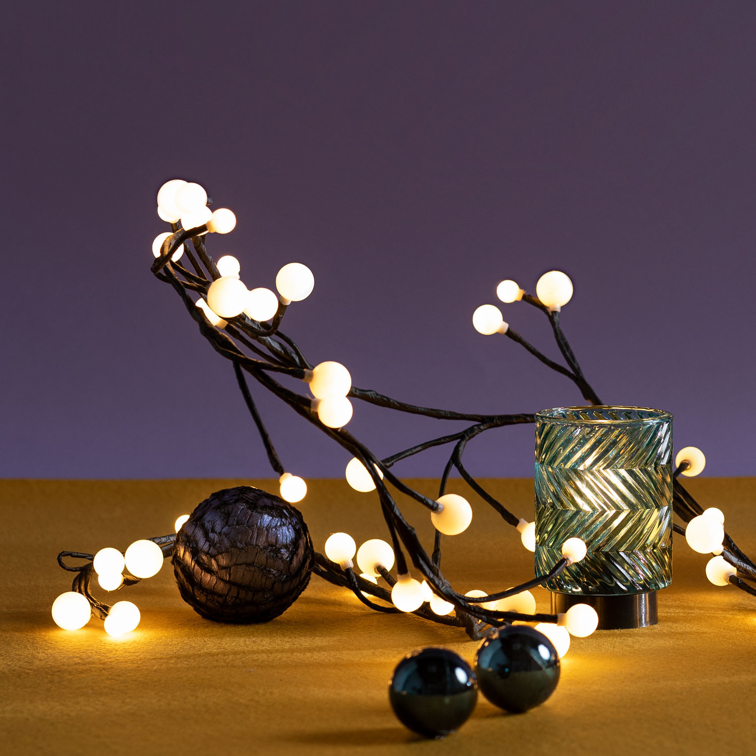 Dekorative LED-Tischlampe aus Glas Anoar, Galeriebild 2