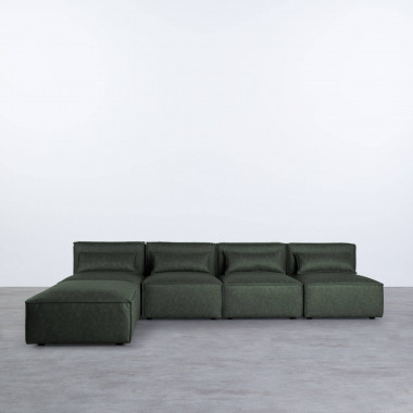 Modulares Sofa 4-Teilig und Pouf Kilhe