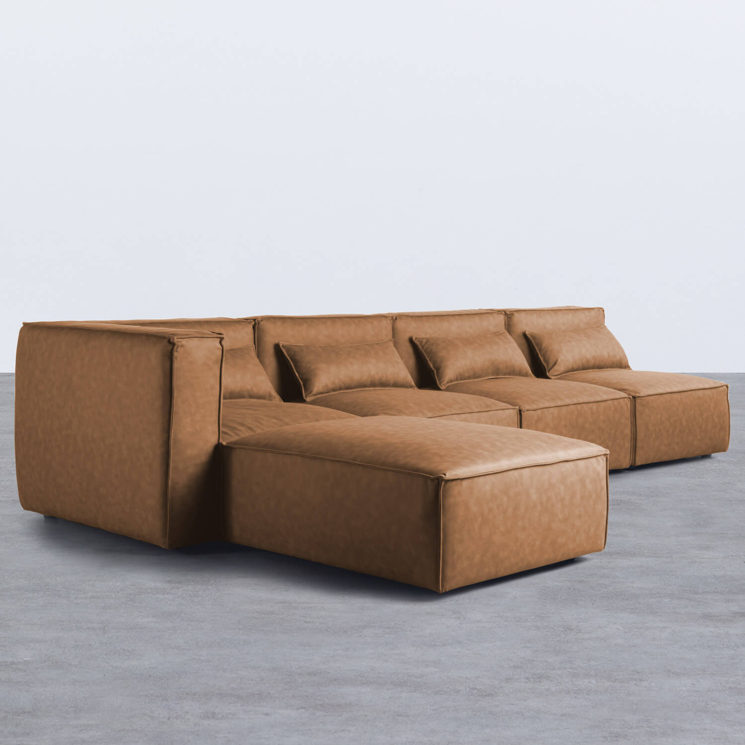 Modulares Sofa 4-Teilig mit 3 Sesseln und Pouf Kilhe, Galeriebild 2
