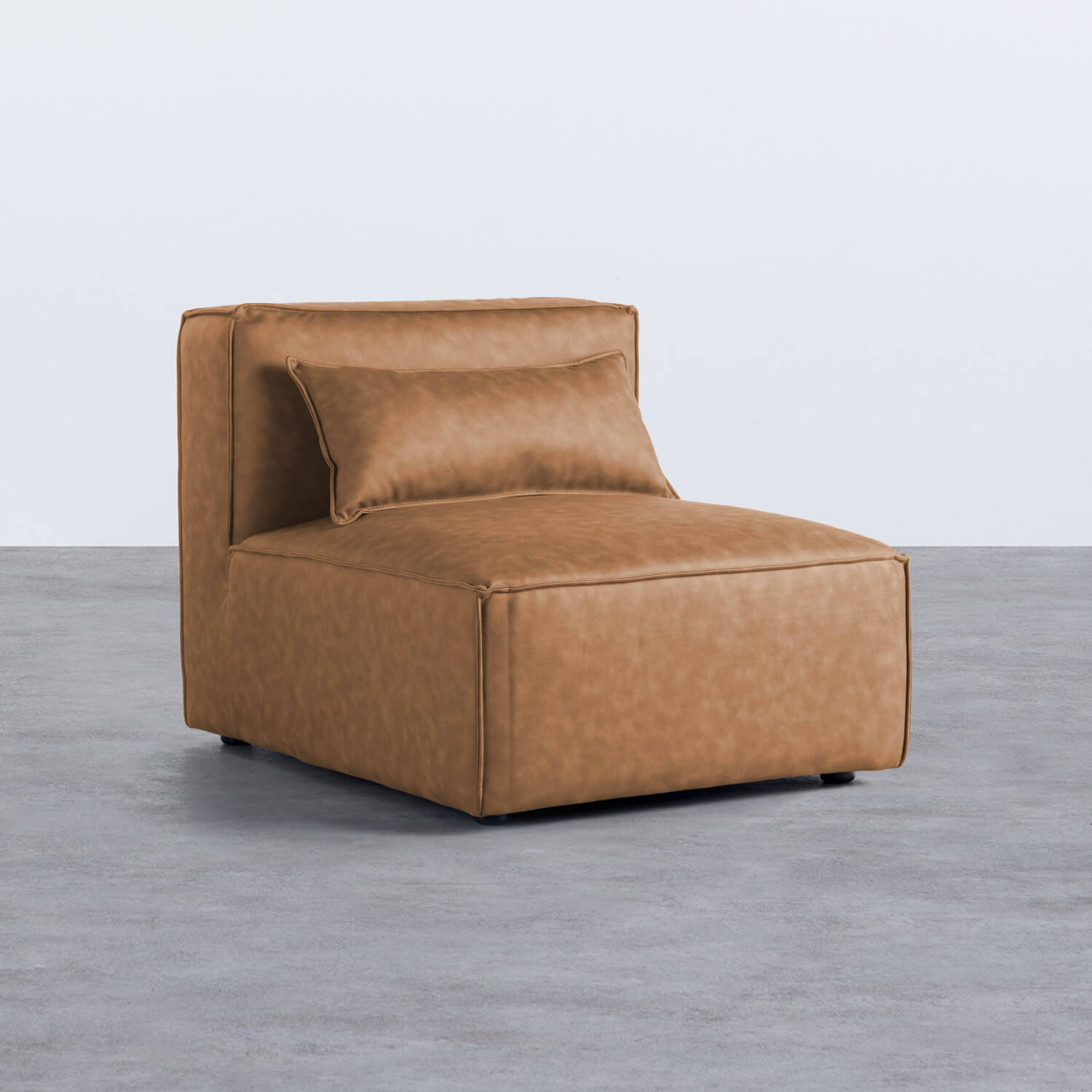 Modularer Sessel aus Kunstwildleder des Sofas Kilhe, Galeriebild 2