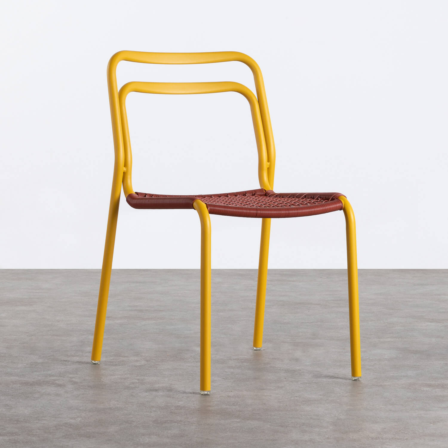 Outdoor-Stuhl aus Aluminium und synthetischem Rattan Kor, Galeriebild 1