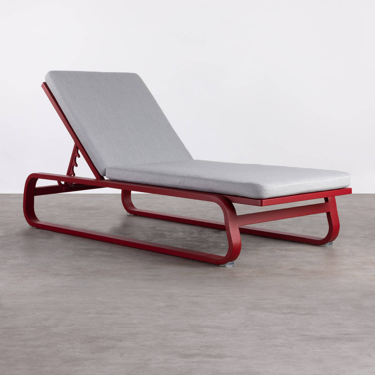 Liegestuhl aus Aluminium und Stoff mit Kissen Kala, Galeriebild 1