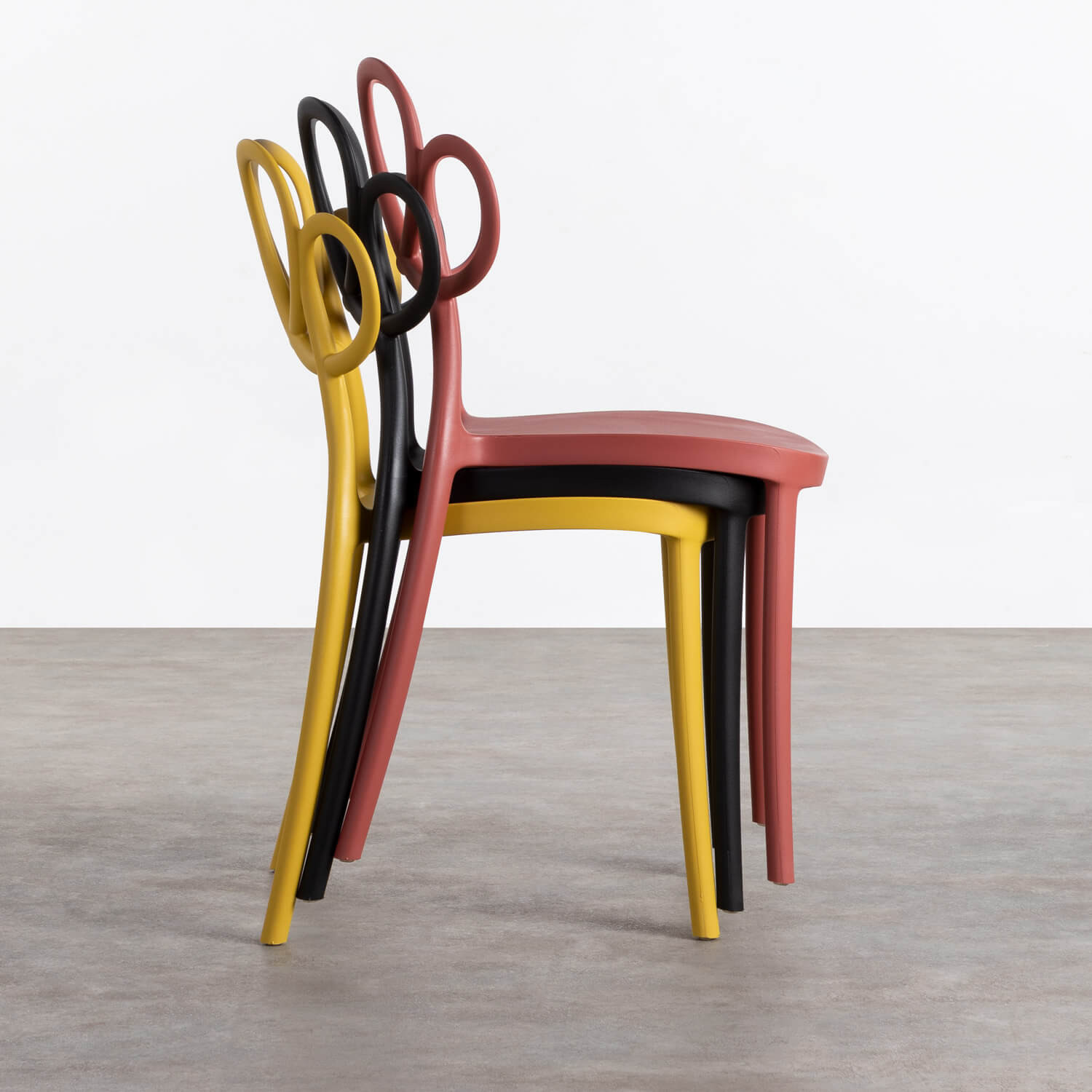 4er-Pack Stühle aus Polypropylen Eda, Galeriebild 2