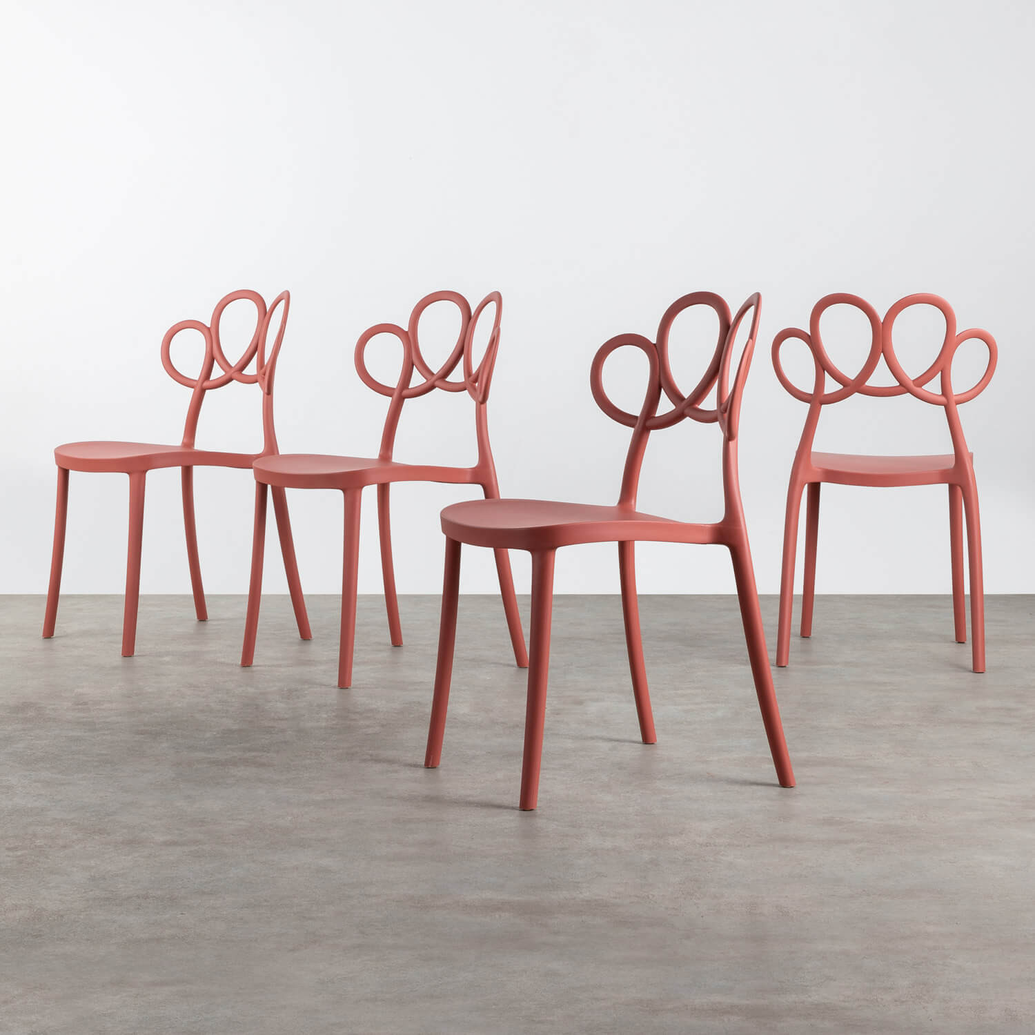 4er-Pack Stühle aus Polypropylen Eda, Galeriebild 1