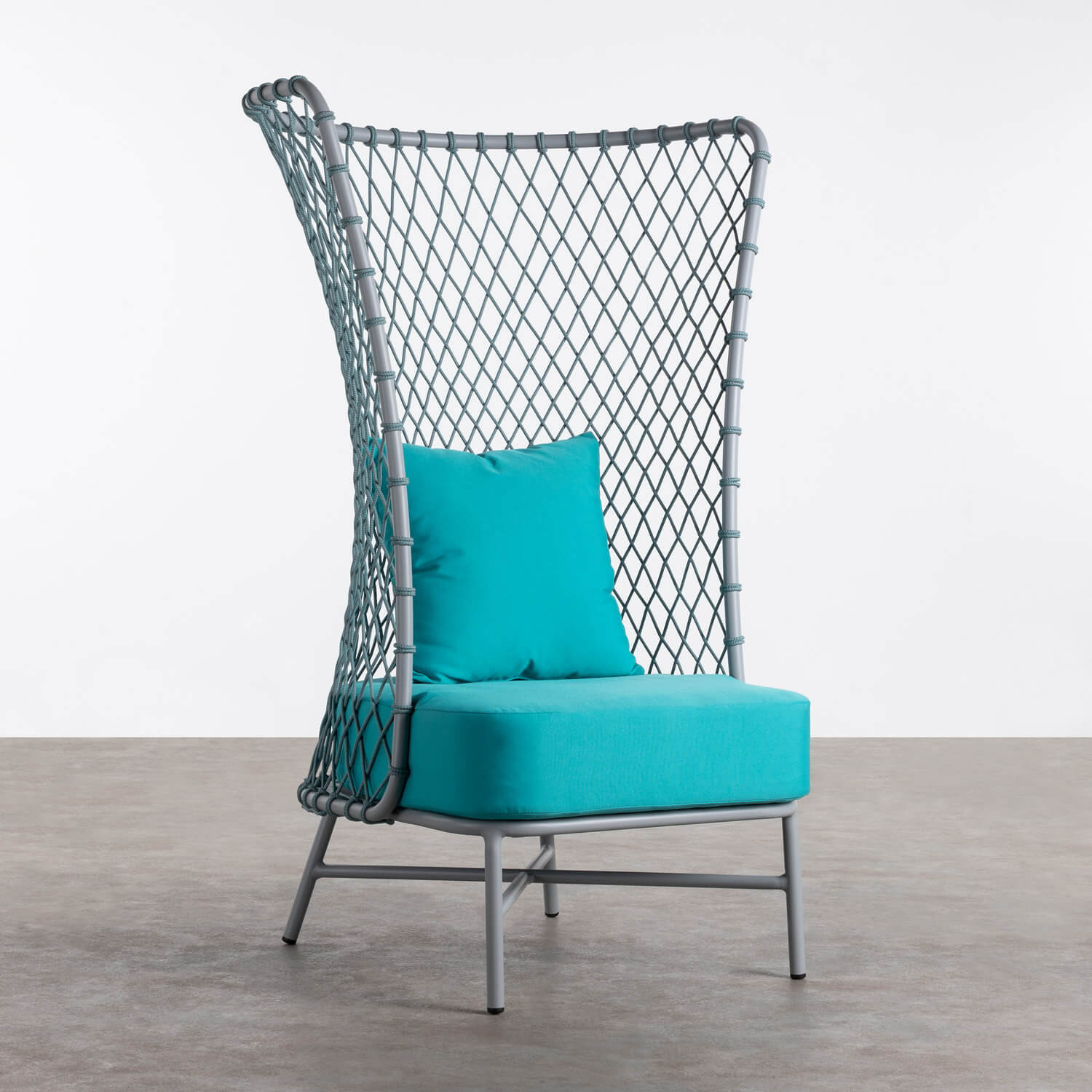 Sessel aus Stoff und Aluminium Talu, Galeriebild 1