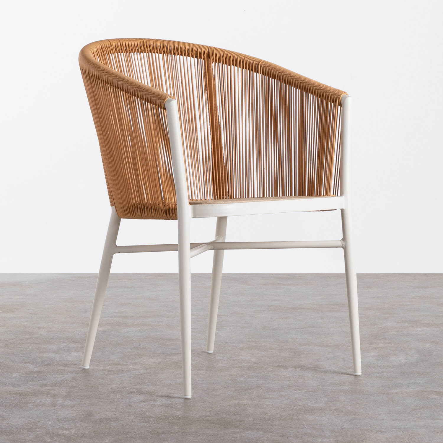 Outdoor Stuhl aus Textilene und Aluminium Tico, Galeriebild 1