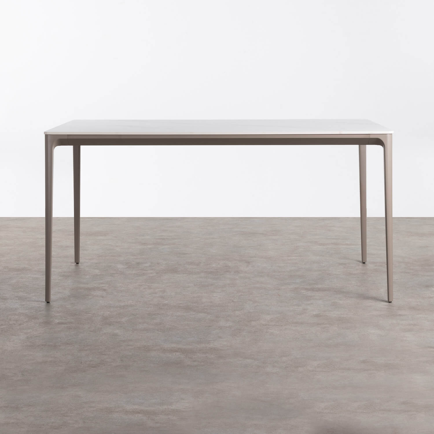 Outdoor Tisch aus Aluminium und Gestein Tico, Galeriebild 2