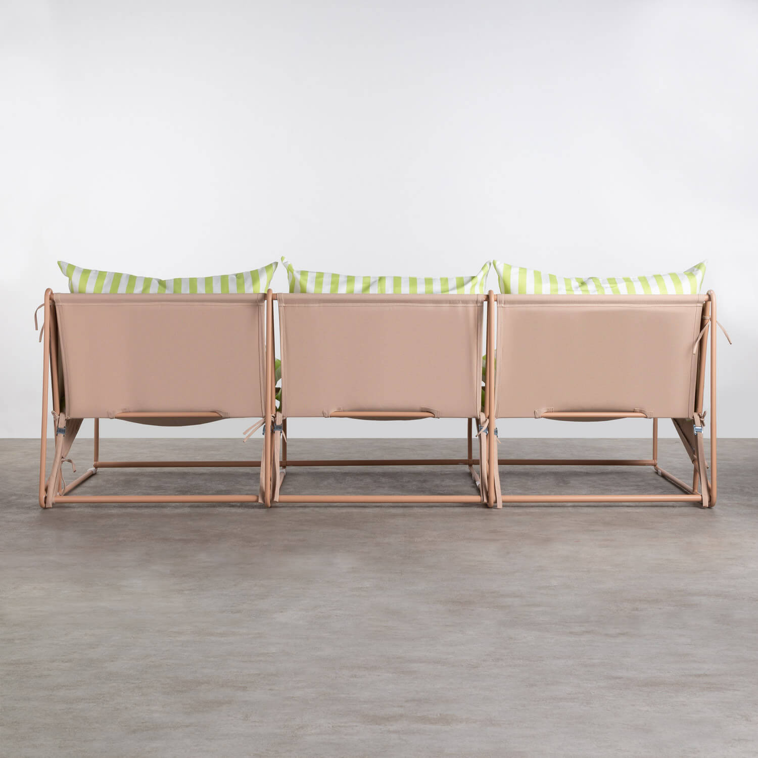 3-Sitzer-Sofa aus Eisen und Sitz aus Stoff Rin, Galeriebild 2