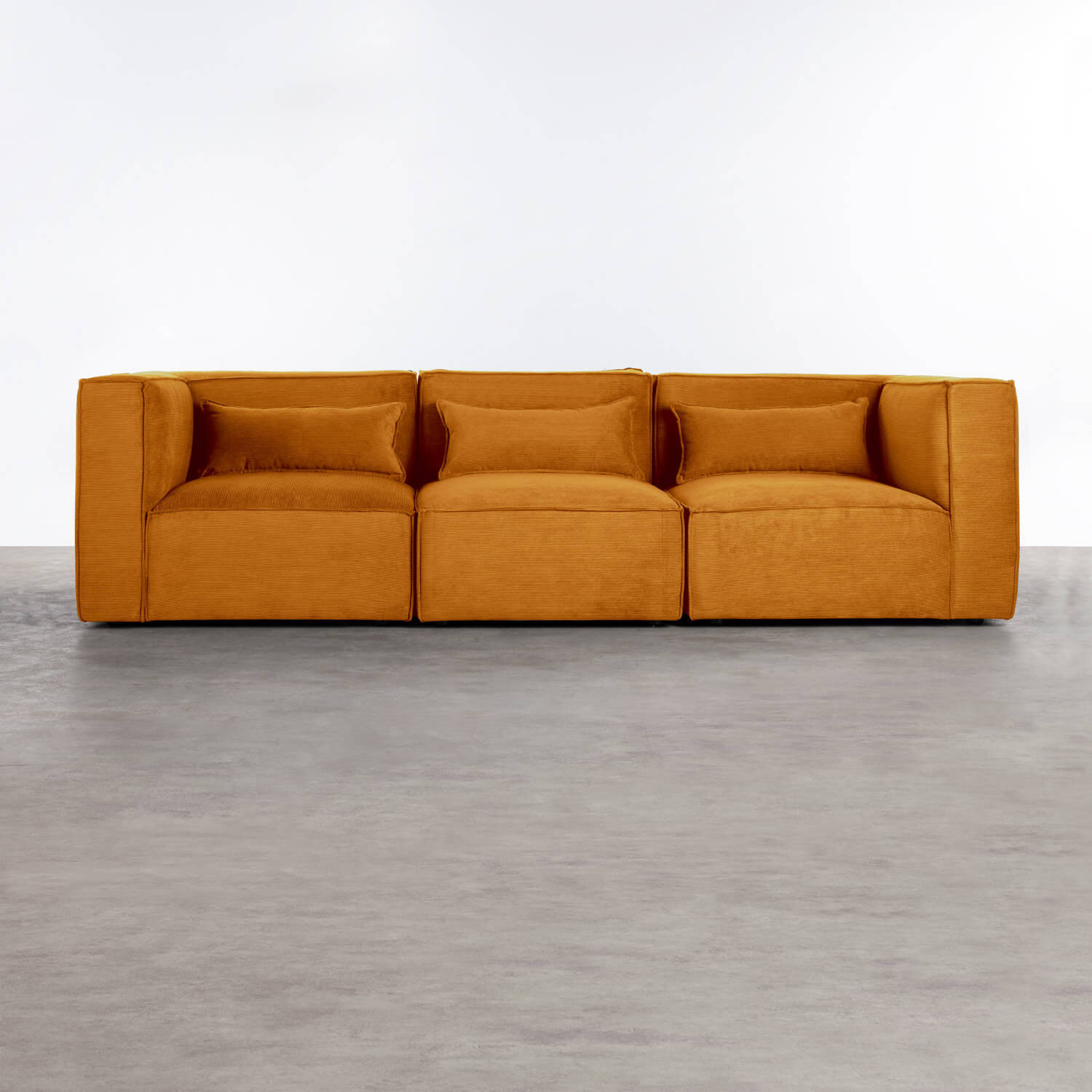 Modulares Sofa 3-Teilig mit 2 Ecksofas aus Kord Kilhe, Galeriebild 1