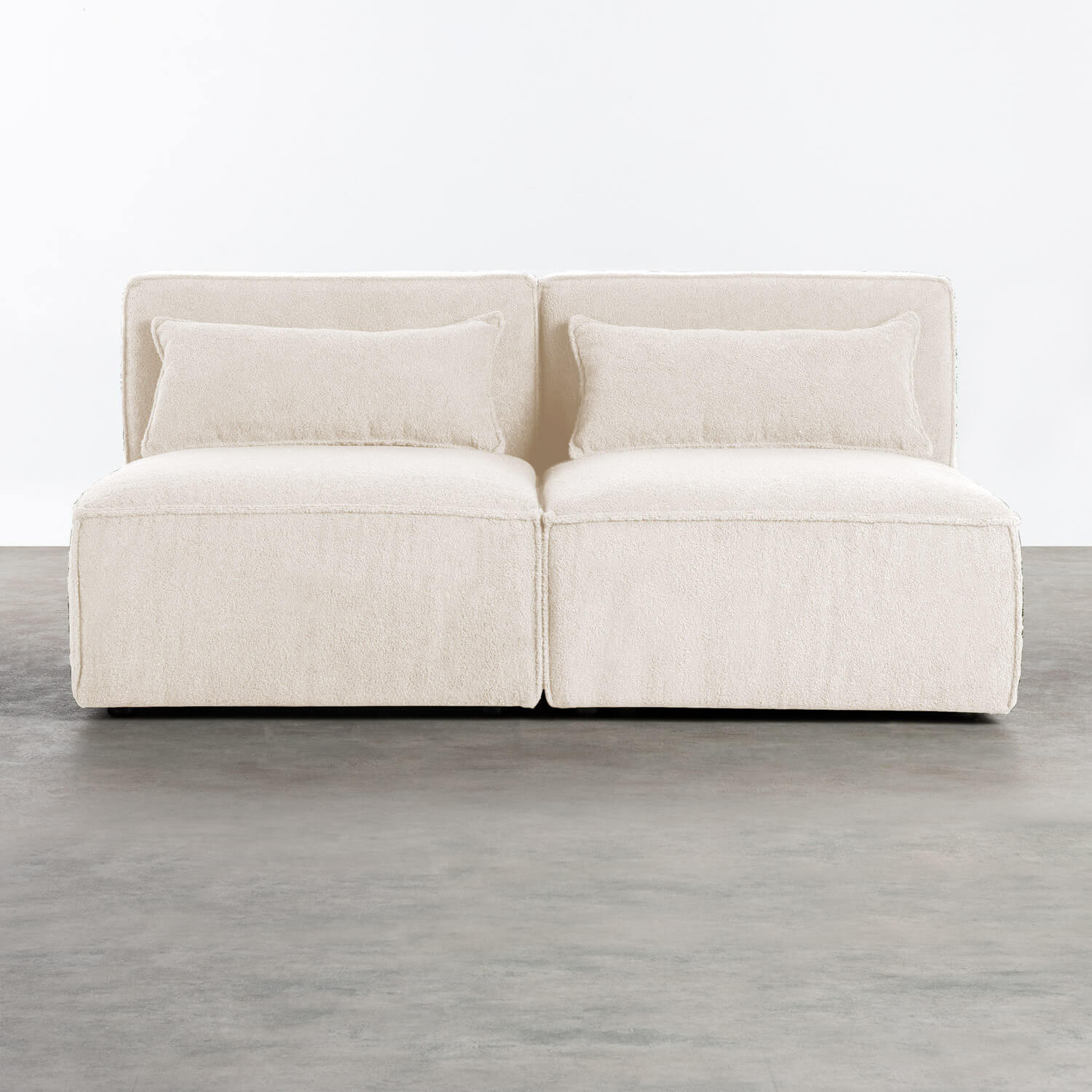 Modulares Sofa 2-Teilig aus Bouclé Stoff Kilhe, Galeriebild 1