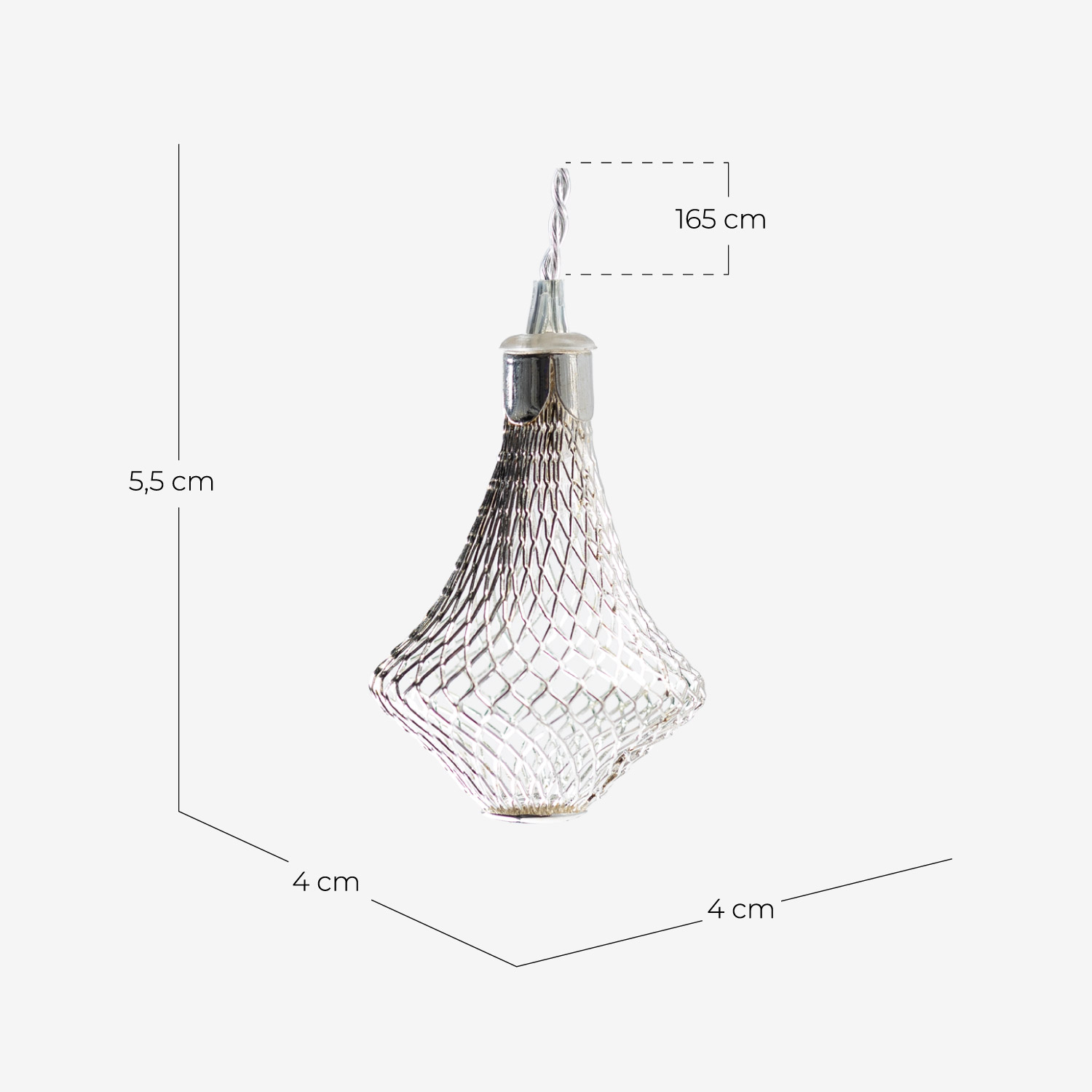 LED-Deko-Girlande Dimbre , Maße