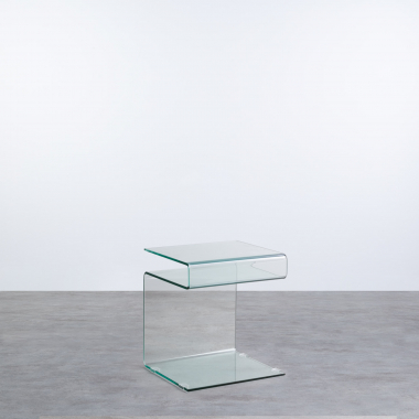 Beistelltisch Quadratisch aus Glas (42x38 cm) Erox