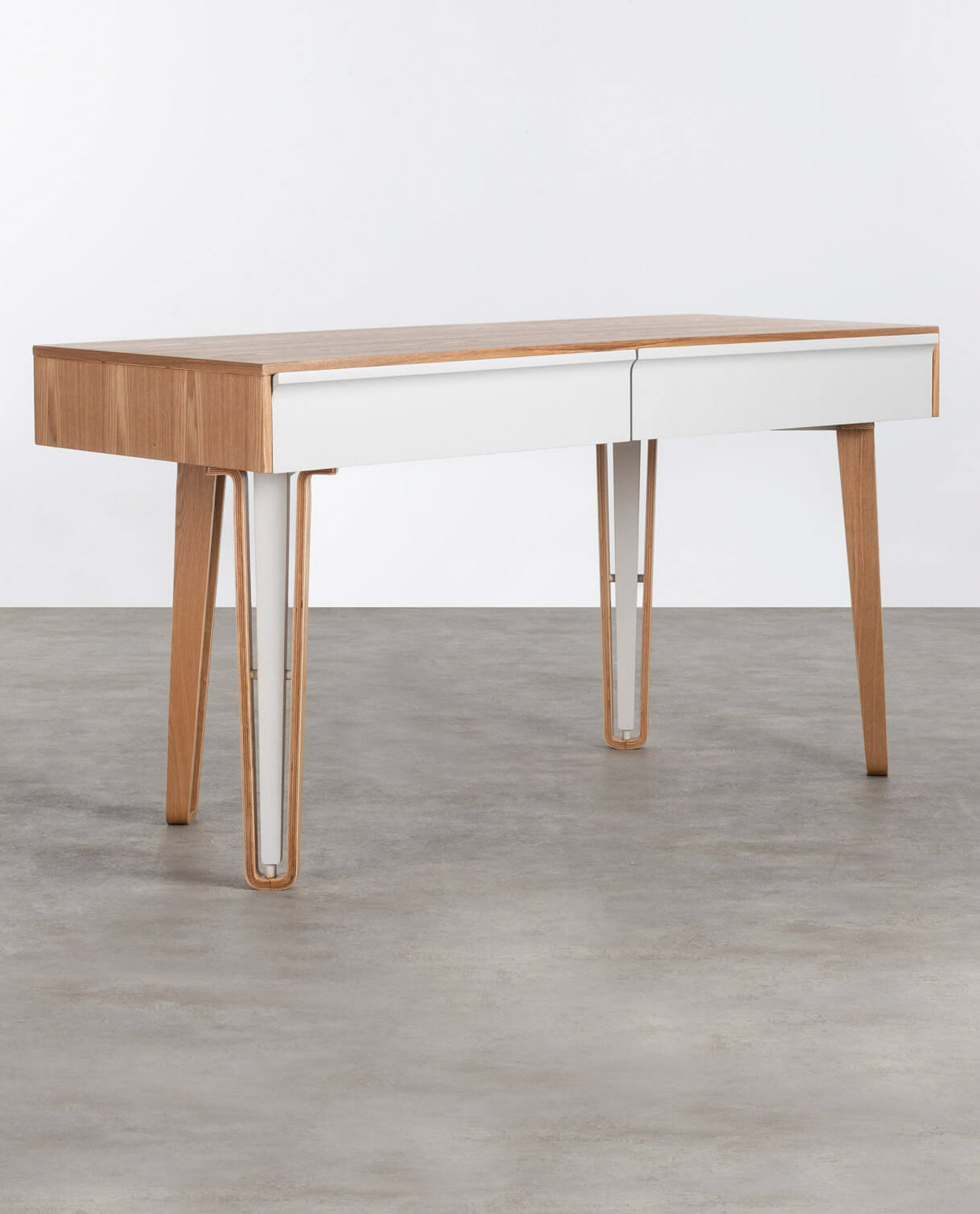 Schreibtisch mit Schubladen aus MDF Iniar, Galeriebild 1