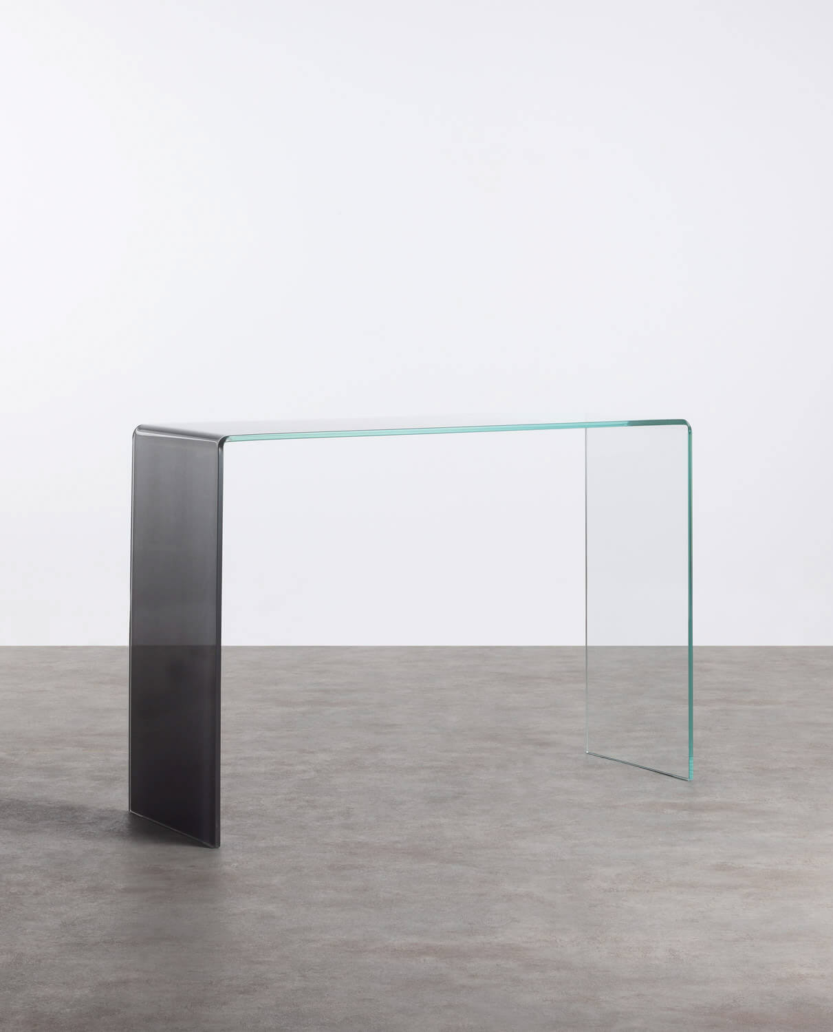 Konsole aus gehärtetem Glas (110x35 cm) Lidon, Galeriebild 1