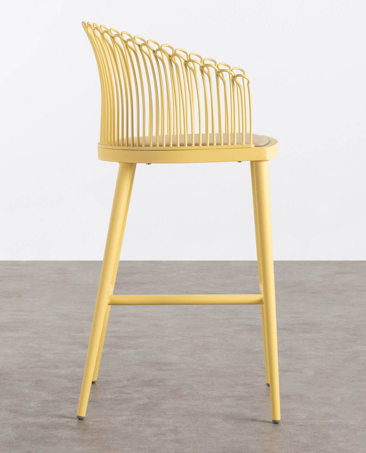 Barhocker aus Aluminium und Stoff Marlene (74 cm), Galeriebild 2