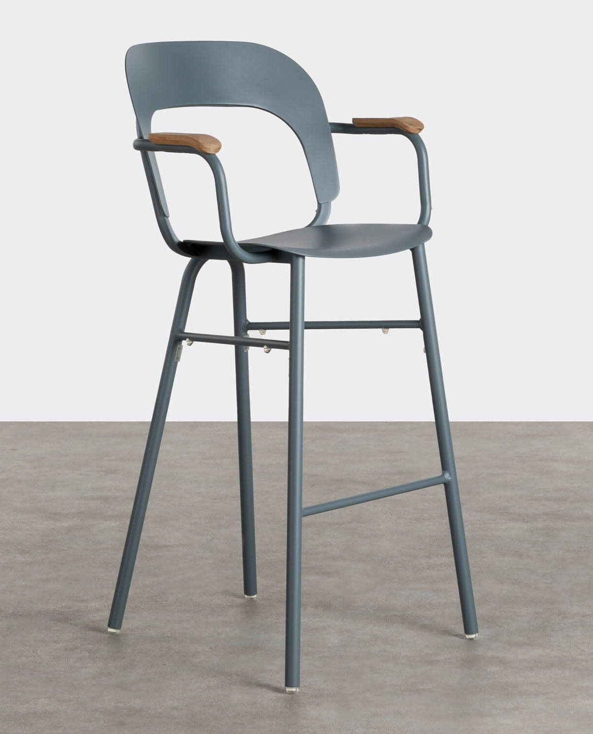 Hoher Aluminium-Hocker für den Außenbereich (74 cm) Pop, Galeriebild 1