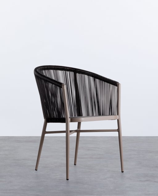 Outdoor Stuhl aus Textilene und Aluminium Tico