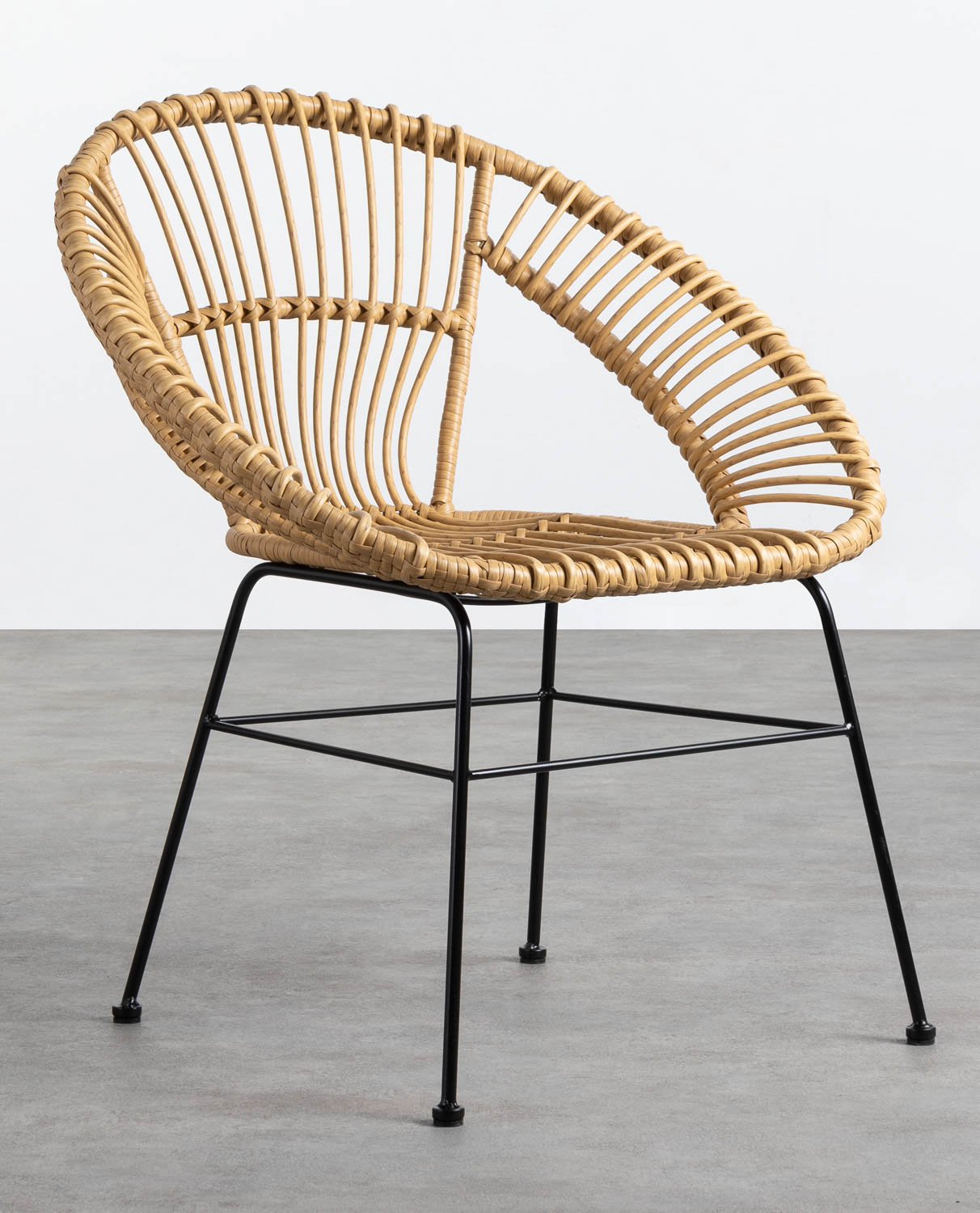 Outdoor Stuhl aus synthetischem Rattan Thear, Galeriebild 1