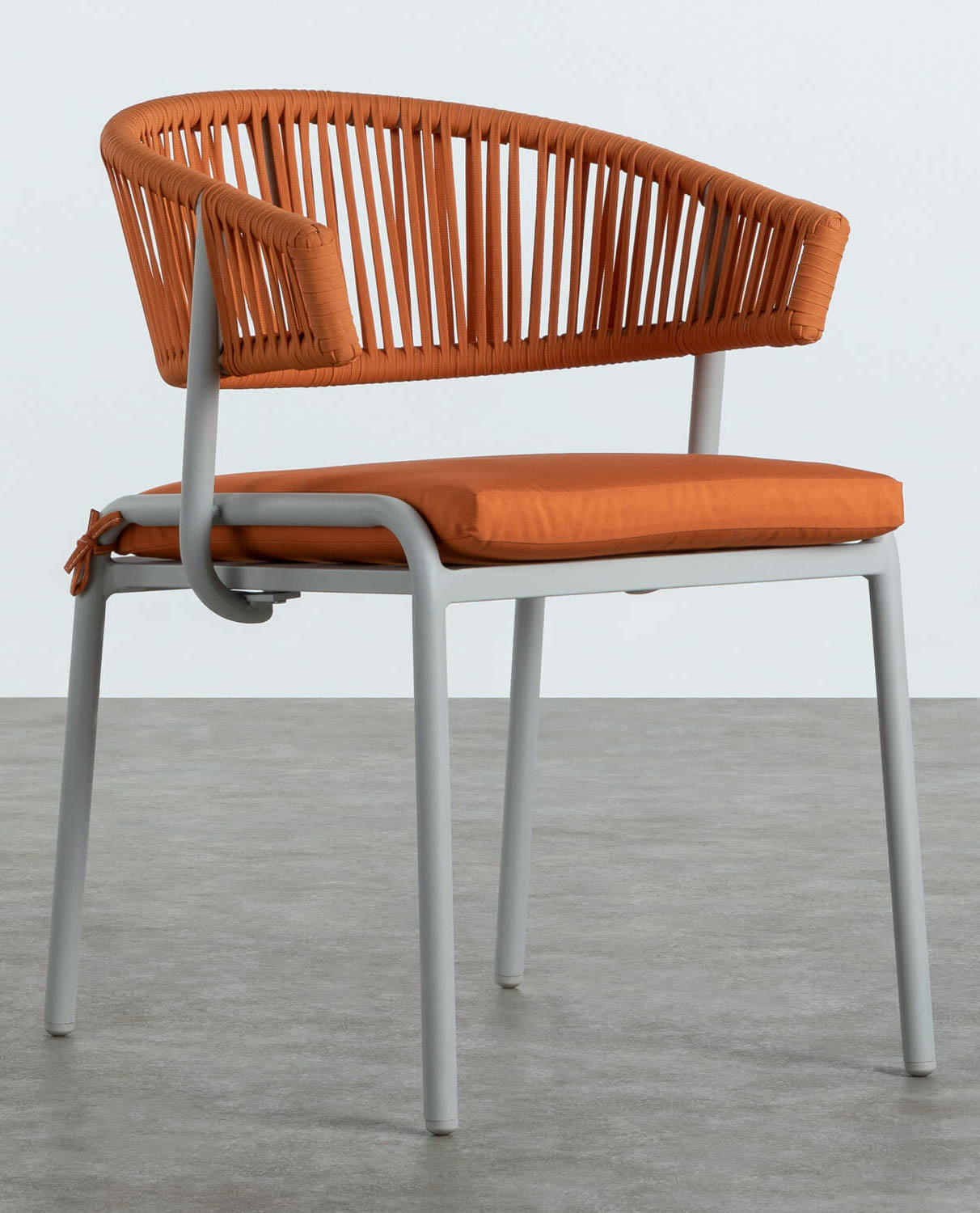 Outdoor Stuhl aus Aluminium und Seil Kelra, Galeriebild 1