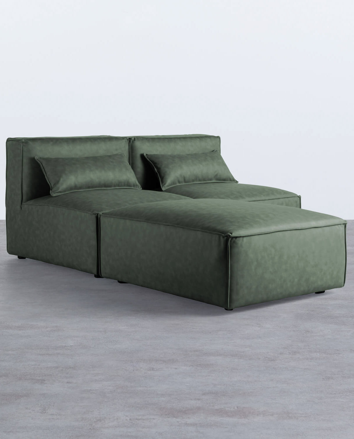 Modulares Sofa 2-Teilig mit Pouf Kilhe, Galeriebild 2