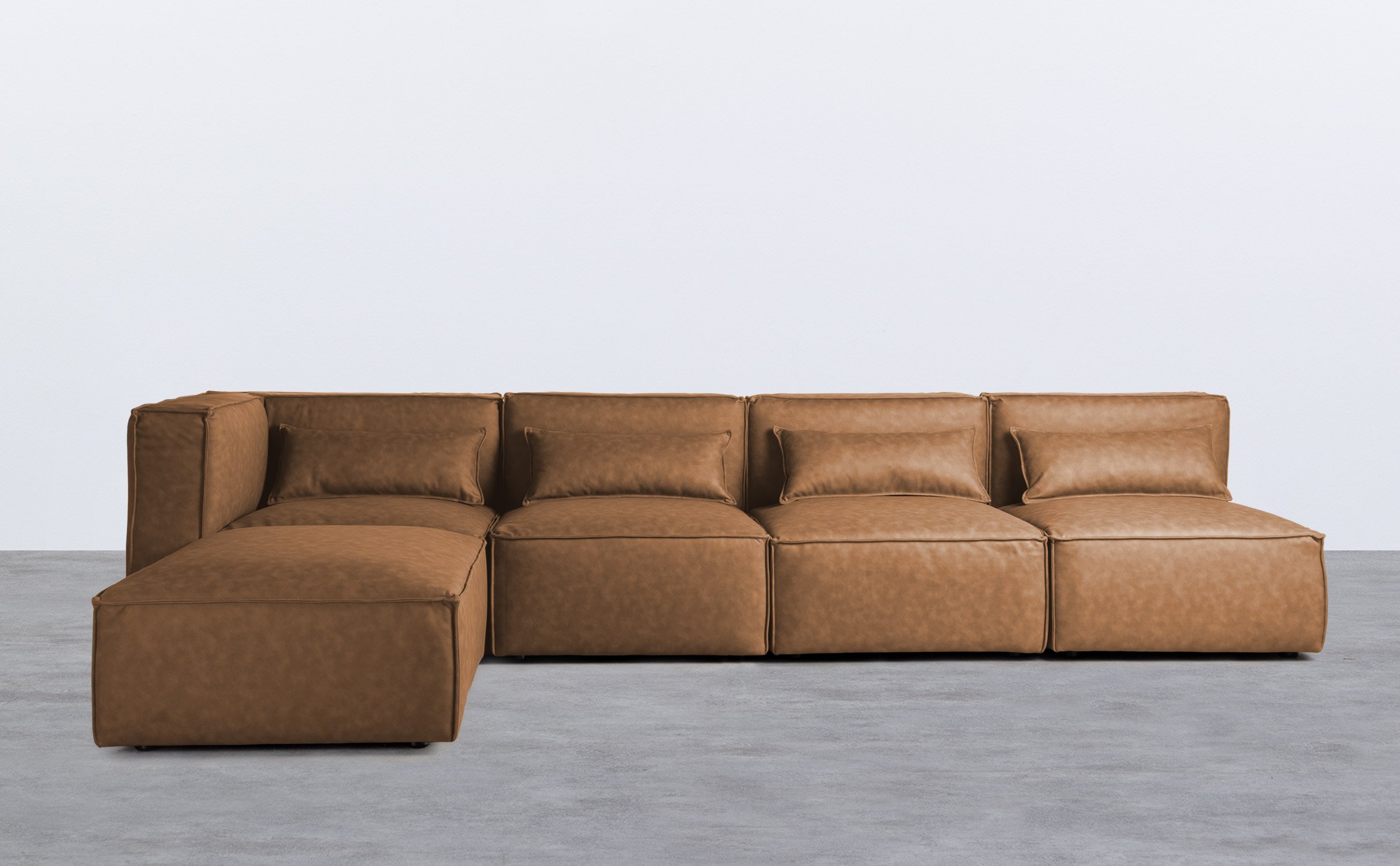 Modulares Sofa 4-Teilig mit 3 Sesseln und Pouf Kilhe, Galeriebild 1