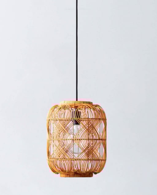 Deckenleuchte aus Rattan (Ø30 cm) Hopp