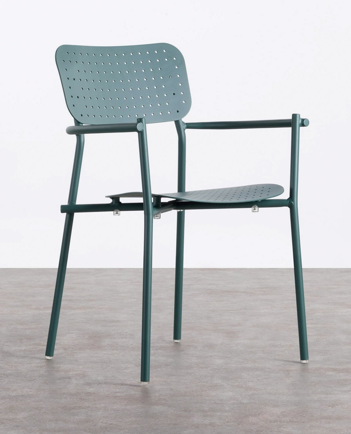 2er-Pack Stühle aus Aluminium mit Armlehnen Keri, Galeriebild 2