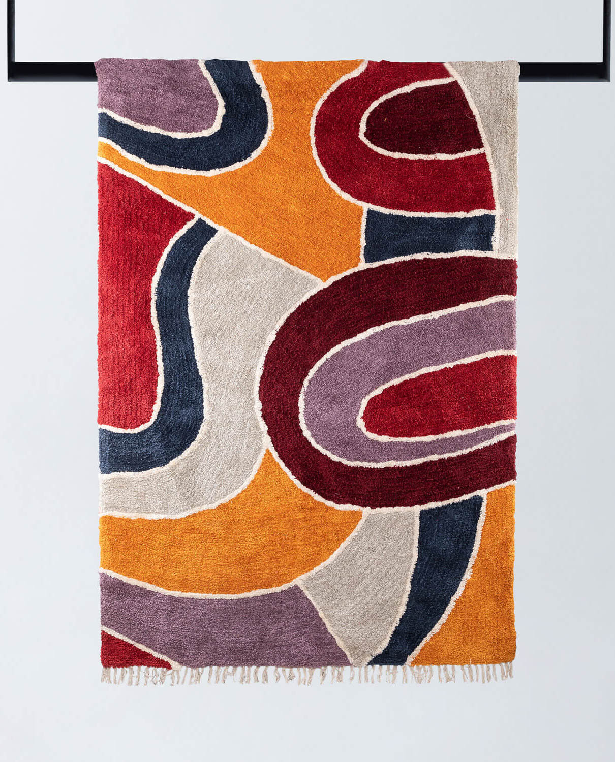 Teppich Handgefertigt aus Baumwolle und Polyster (242x162 cm) Levana, Galeriebild 1