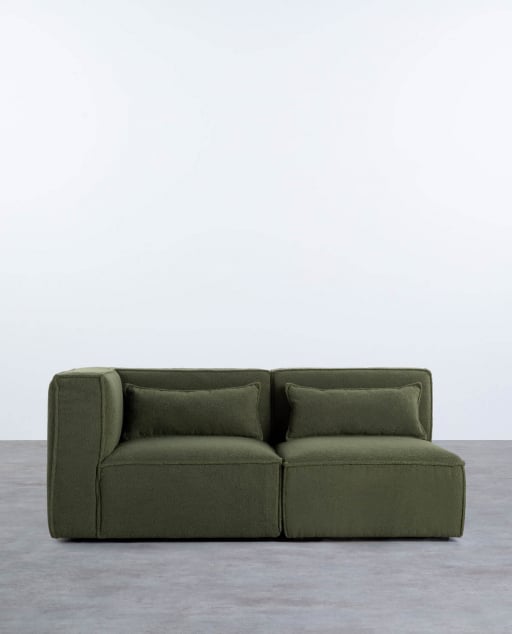 Modulares Ecksofa 2-Teilig aus Bouclé Stoff Kilhe