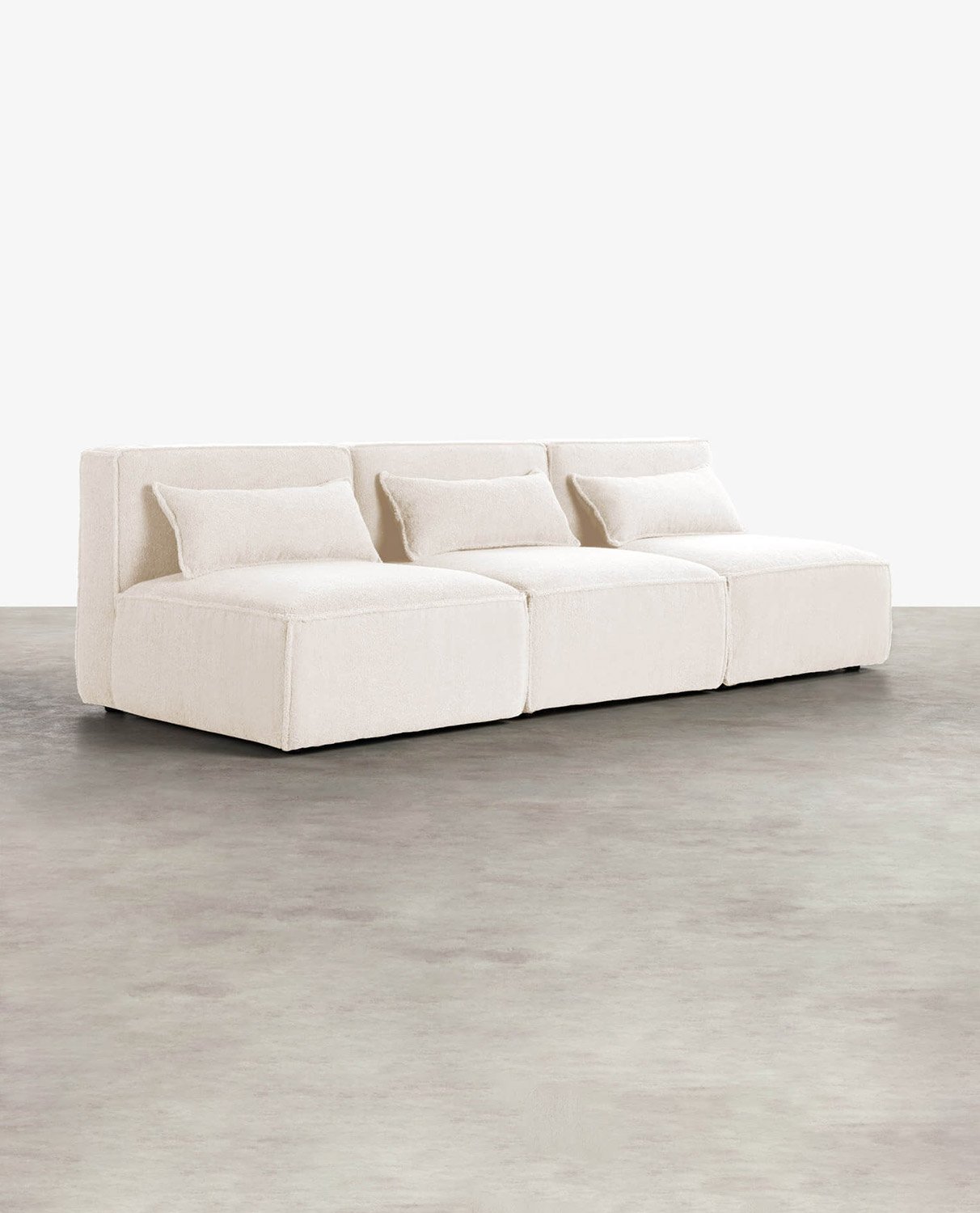 Modulares Sofa 3-Teilig aus Bouclé Stoff Kilhe, Galeriebild 2