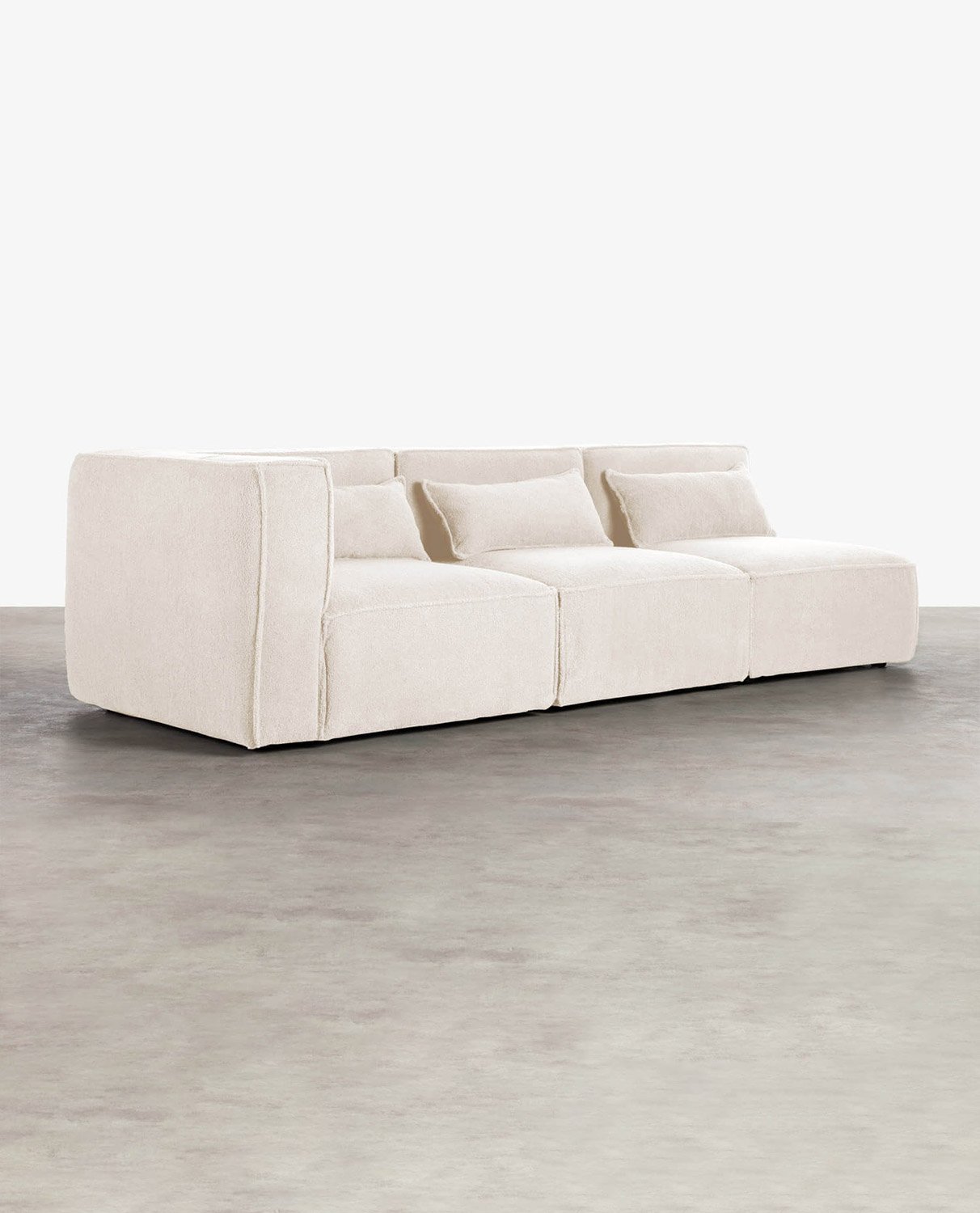 Modulares Sofa 3-Teilig mit 2 Sesseln aus Bouclé Stoff Kilhe, Galeriebild 2