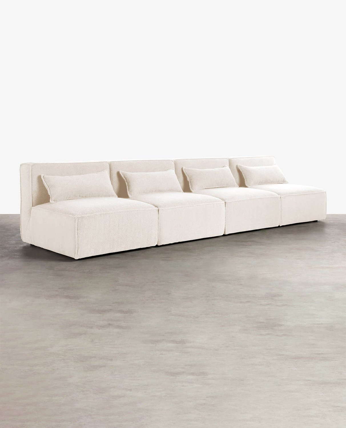 Modulares Sofa 4-Teilig aus Bouclé Stoff Kilhe, Galeriebild 2