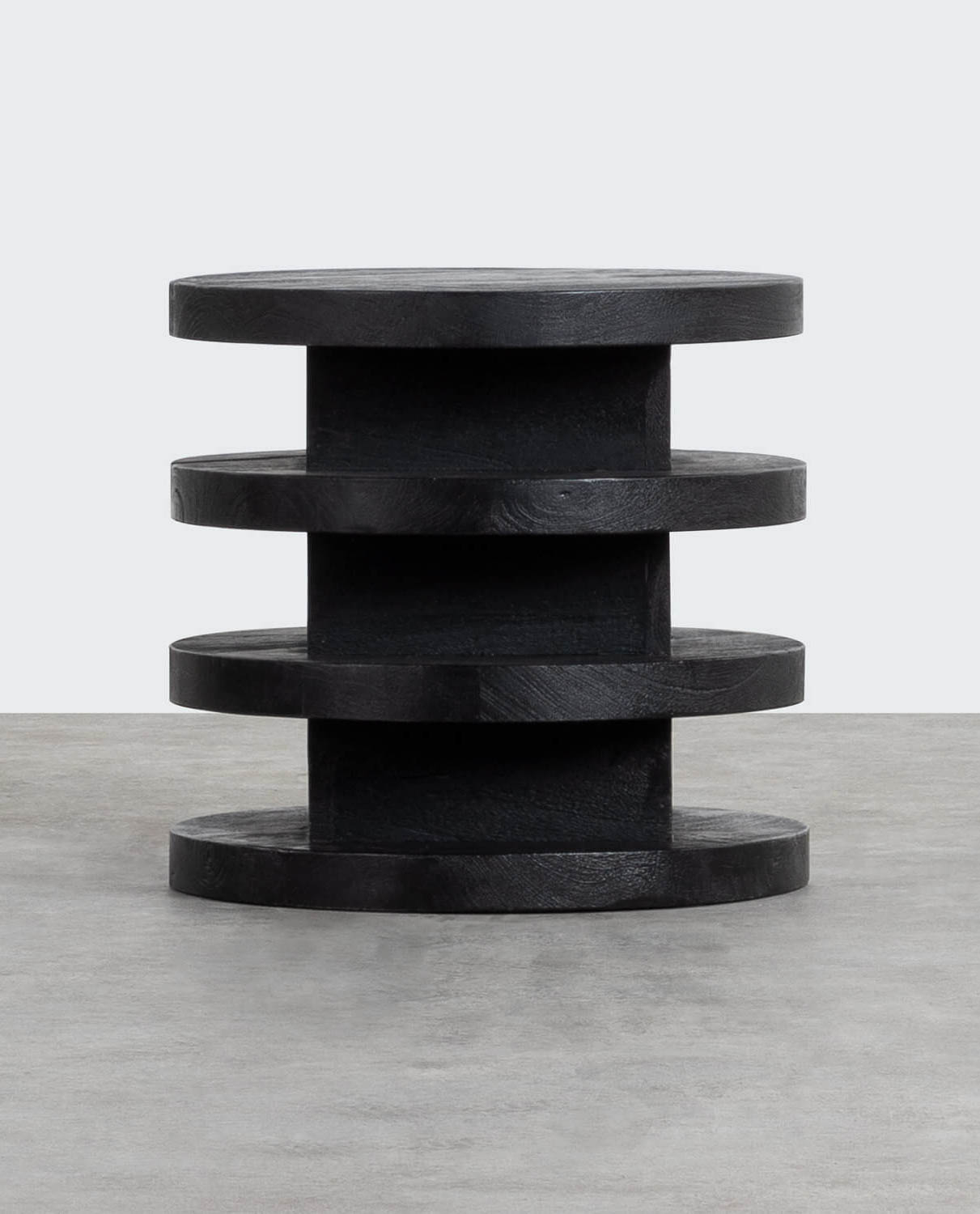 Runder Beistelltisch aus Madera de Mango (Ø 45,5 cm) Auren, Galeriebild 1