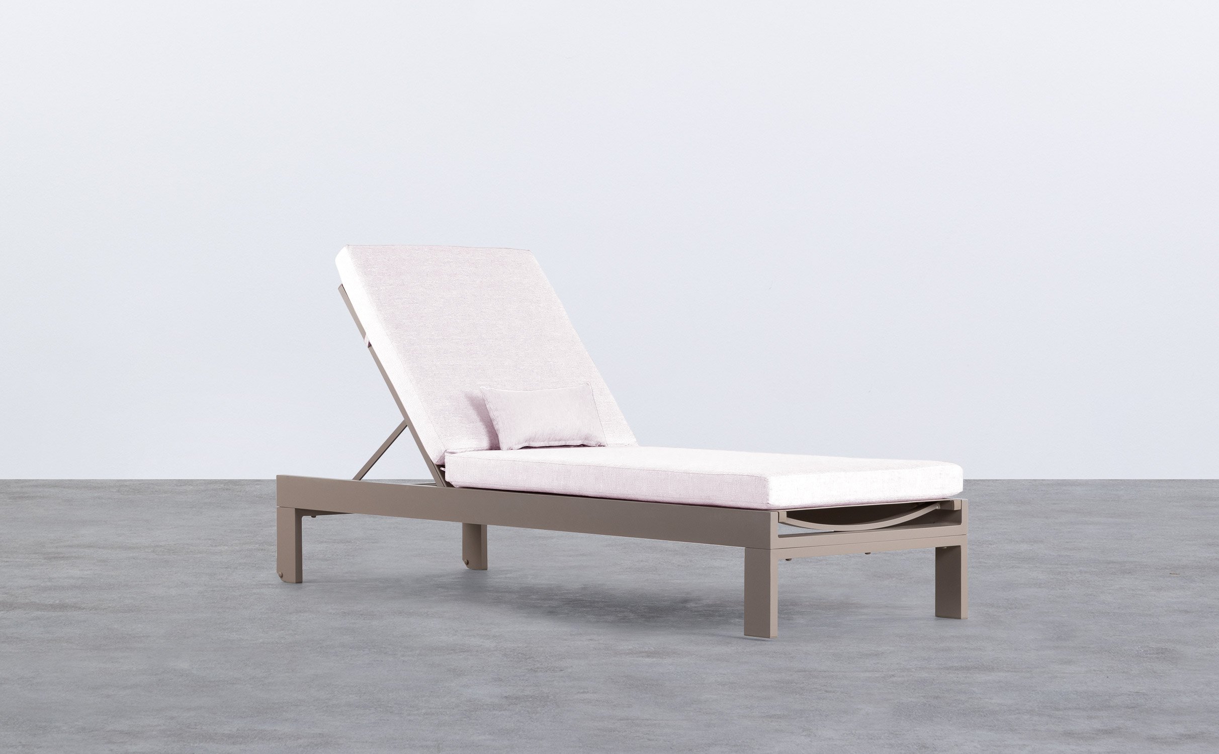 Liegestuhl mit abnehmbarem Kissen und rechteckigem Kissen Neu Kreta, Galeriebild 1